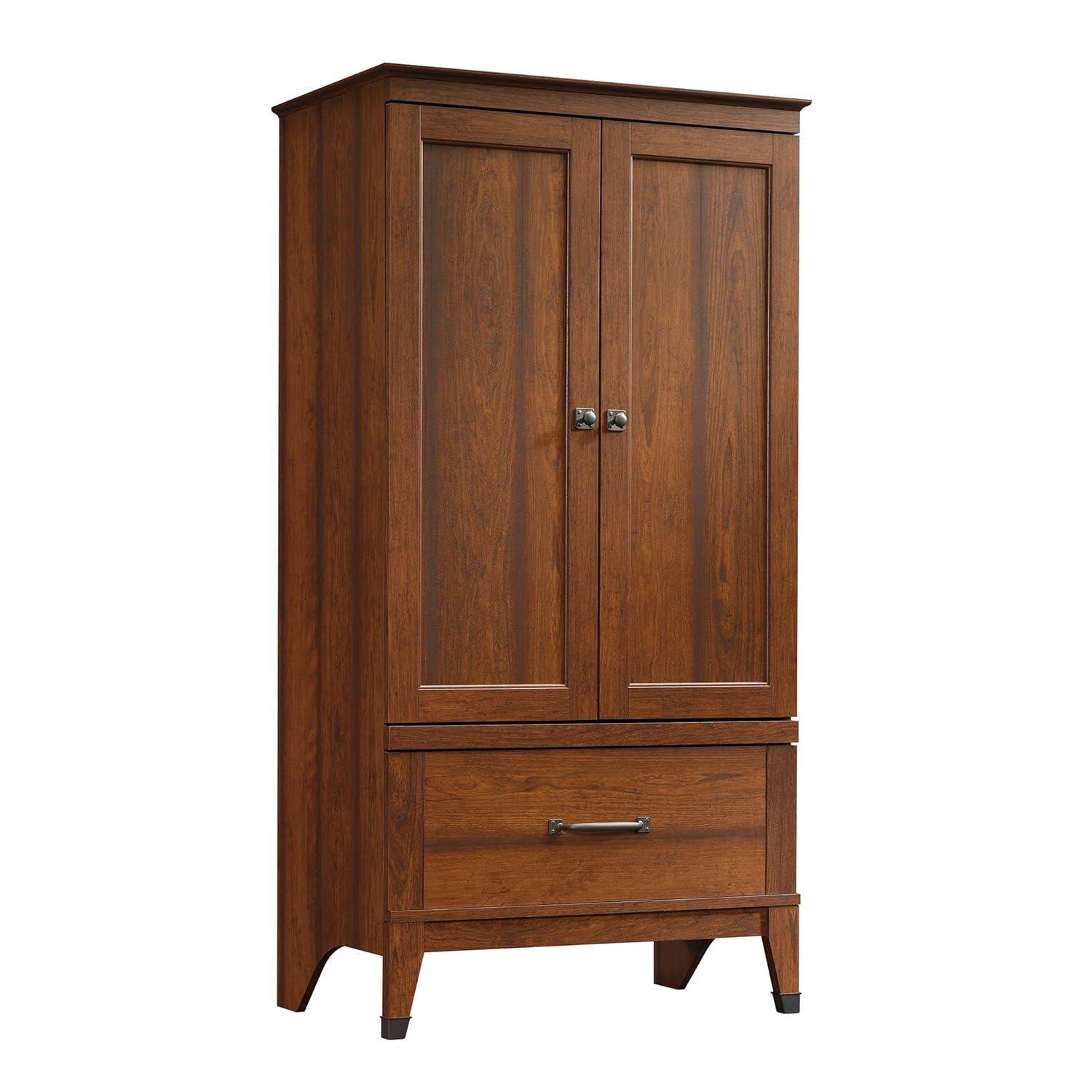 Sauder Carson Forge Armoire, Washington Cherry Finish