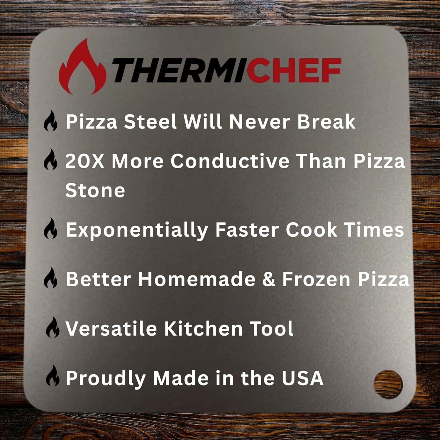 Deluxe Square Steel Pizza Plate 14" x 14"