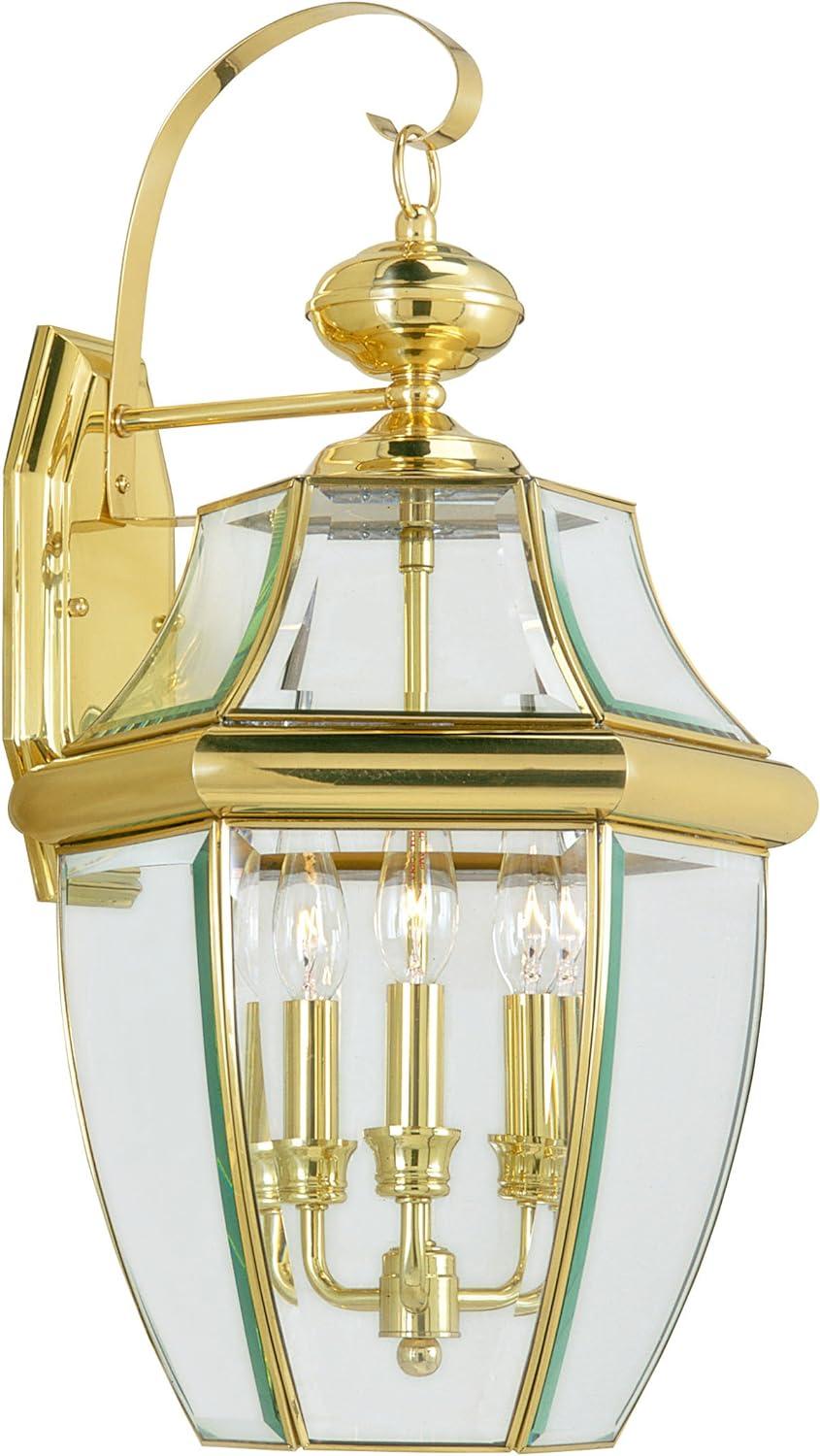 Livex Lighting Monterey 3 - Light Wall Light in  Polished Brass