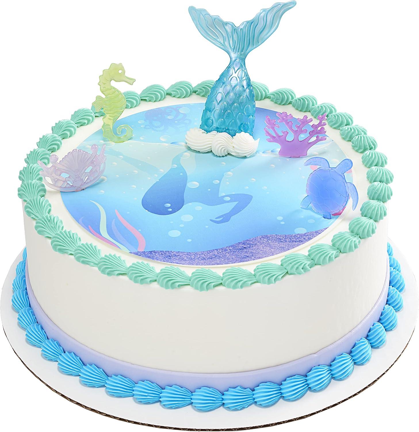 DecoPac Mystical Mermaid DecoSet Cake Topper, 1 SET, Mulitple