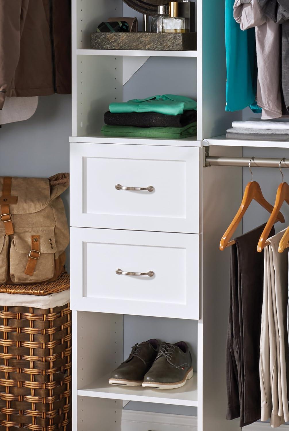 Closetmaid Ss16-Cos2dr Suitesymphony 6 To 9 Foot Wide Closet System Kit - White
