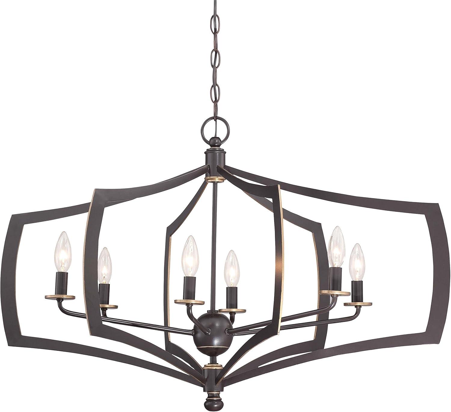 Minka Lavery - Middletown - Chandelier 6 Light Downton Bronze/Gold in