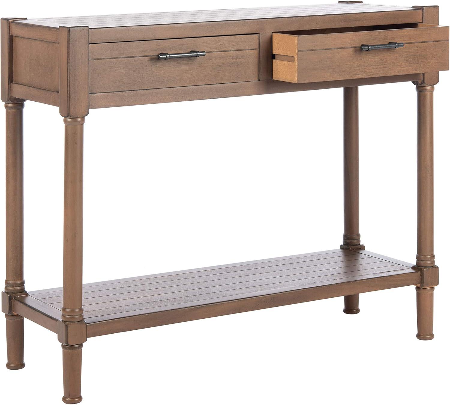 Filbert 2 Drawer Console Table - CNS5716C - Brown - Safavieh