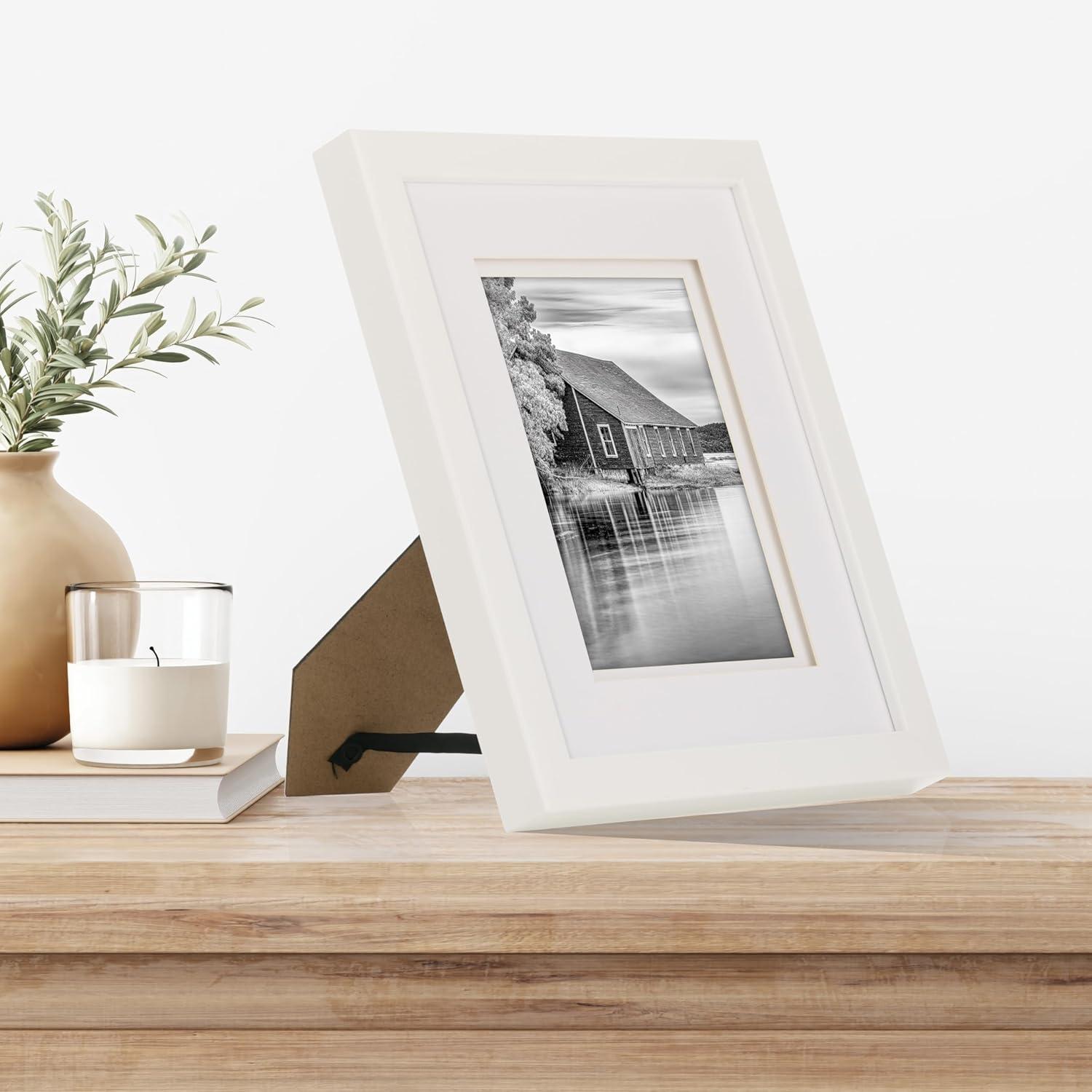 Gallery Solutions Wall Mount Or Tabletop Double Airfloat  Mat Picture Frame