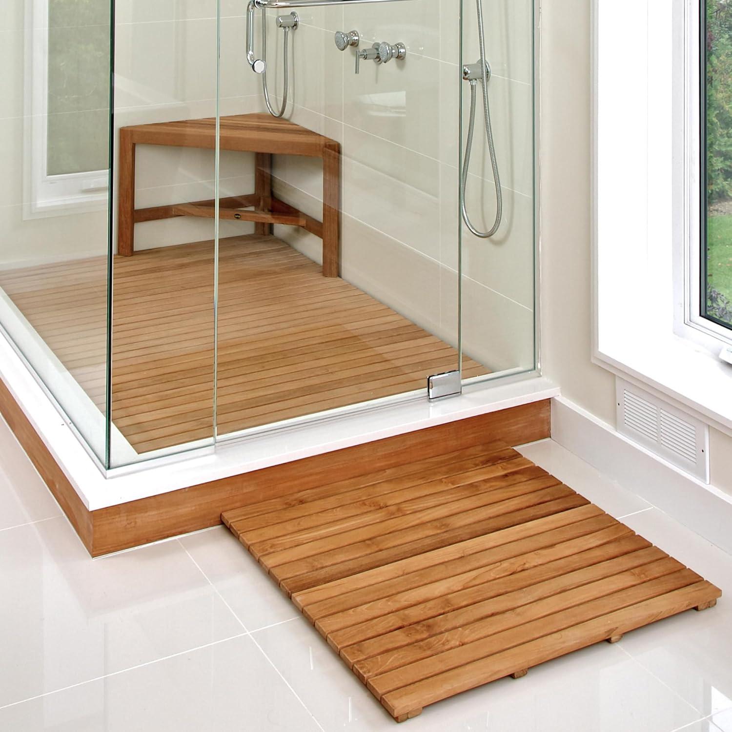 Teak Shower Mat