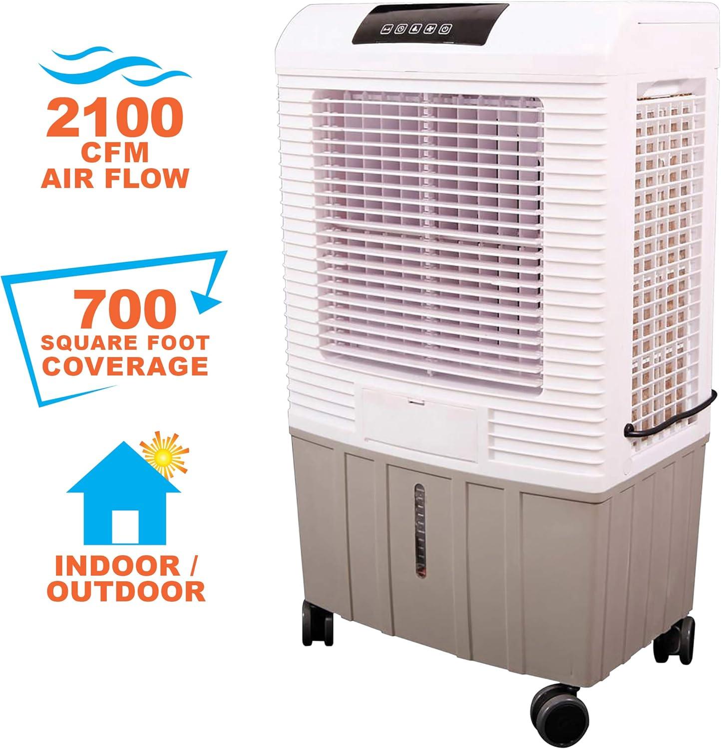 Hessaire Outdoor Portable 700 Sq Ft Evaporative Cooler Humidifier