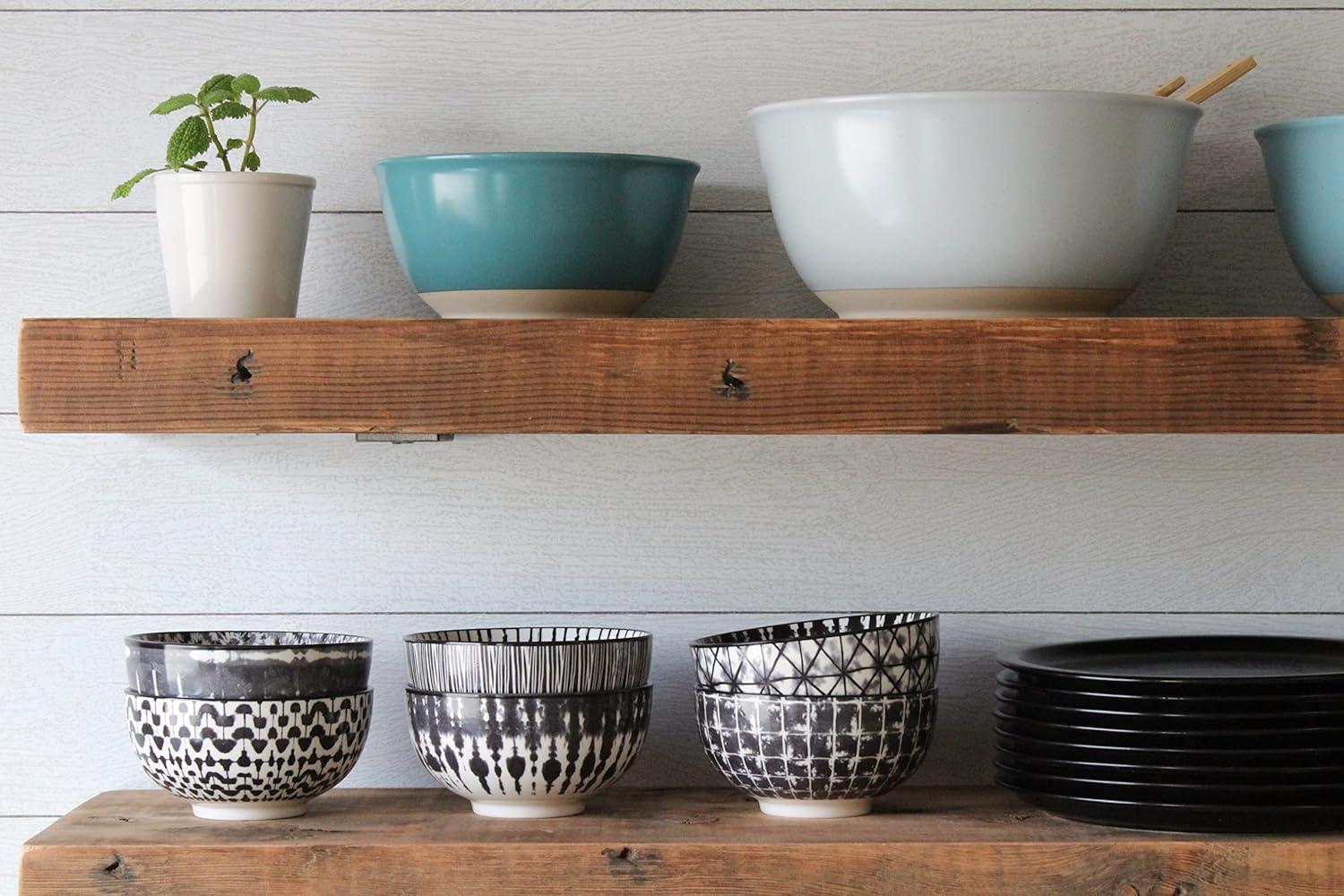 Reclaimed Barn Joist Deep Floating Shelves with Low Profile Brackets