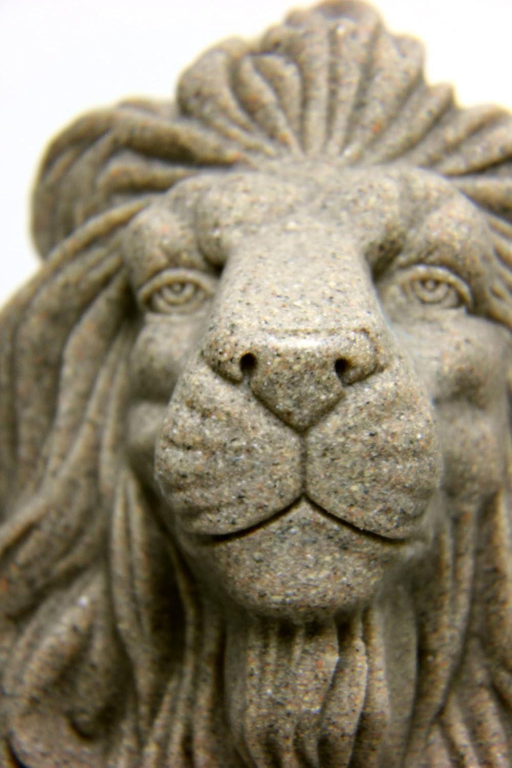 28.13" Resin Lion Statuary - Sand - Emsco