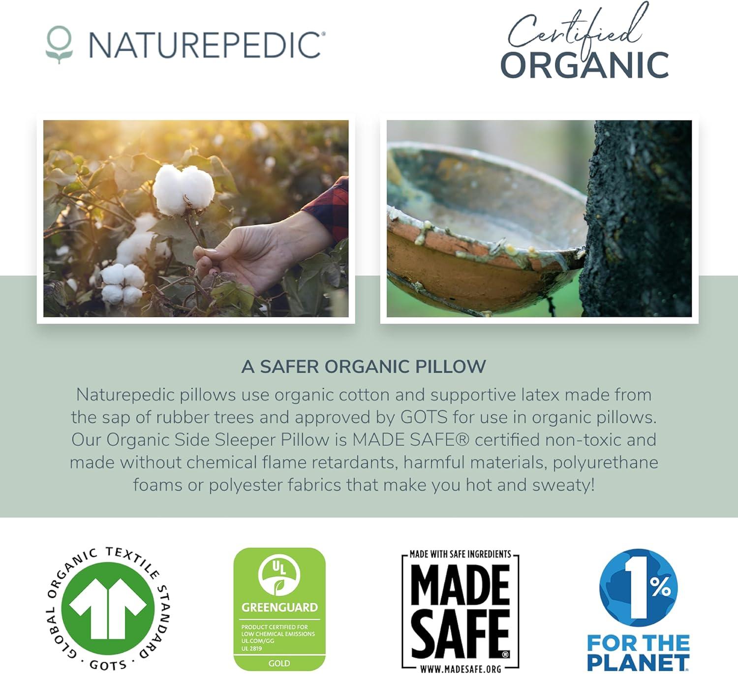 Naturepedic Organic Side Sleeper Pillow