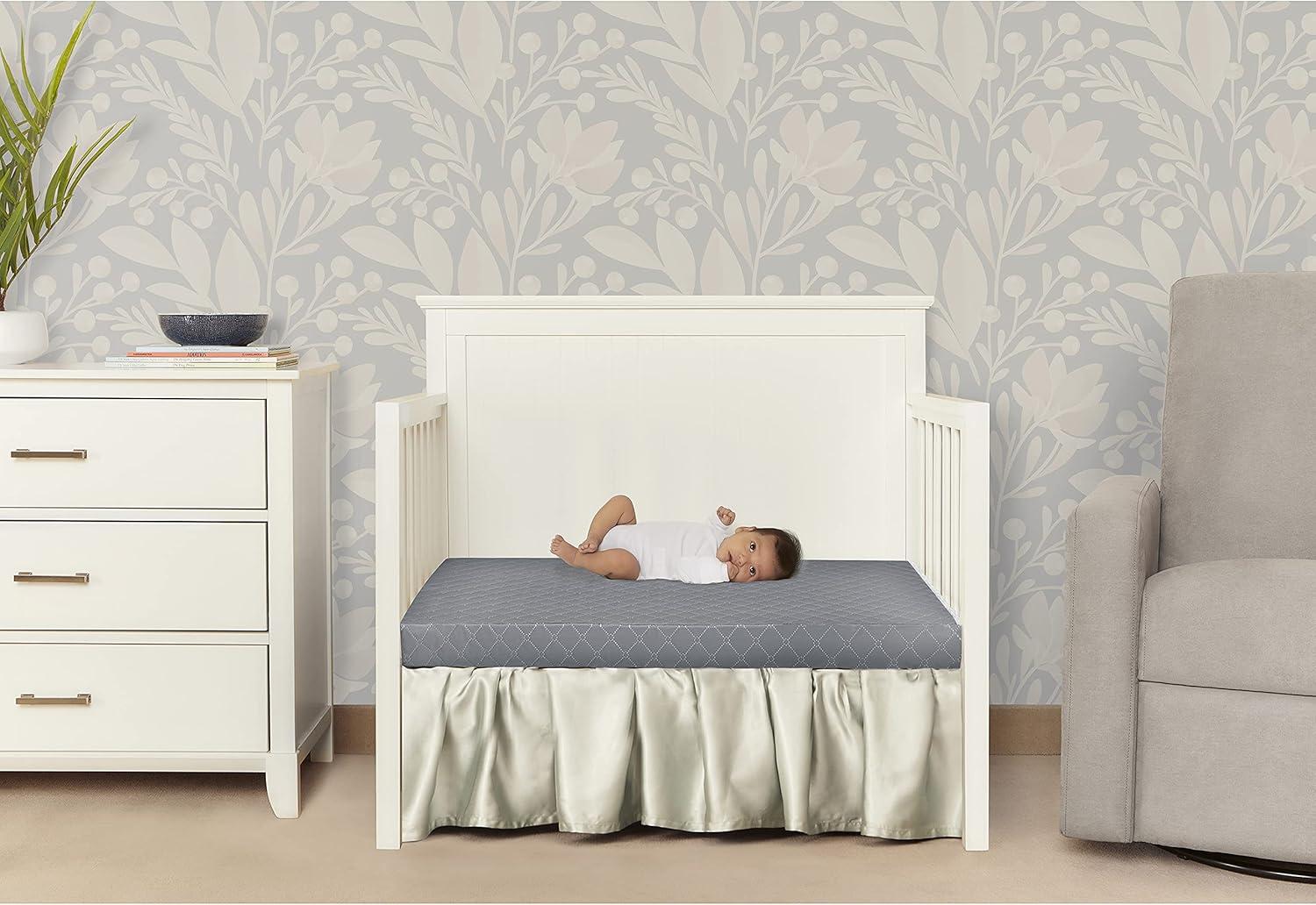 Dream on Me Aster 1.5" Fiber Portable/Mini Crib Foam Mattress