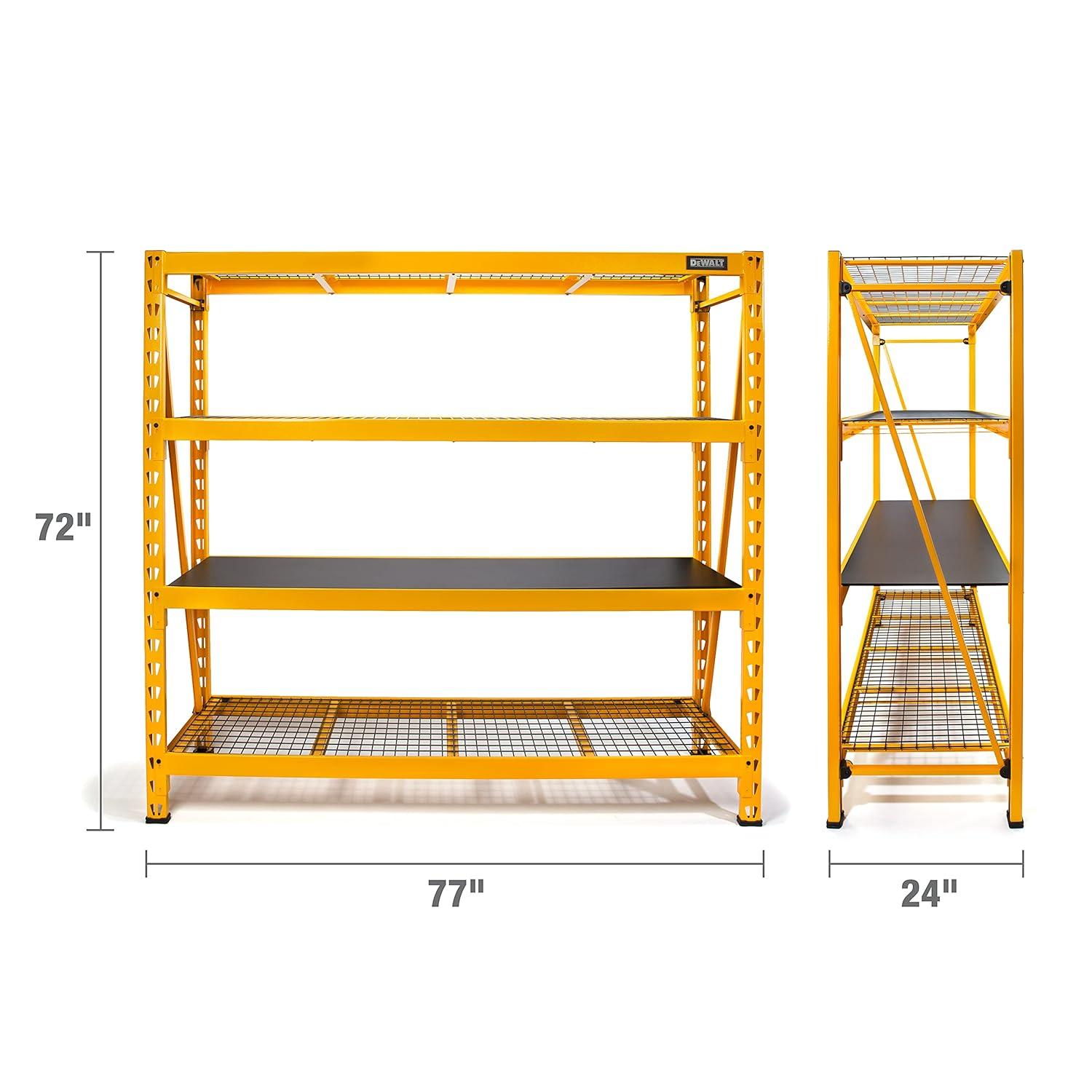 DeWalt Shelving 56829 Dewalt-Rak-Dxst10000 6Ft 4-Shlf Indust Rack,Yellow