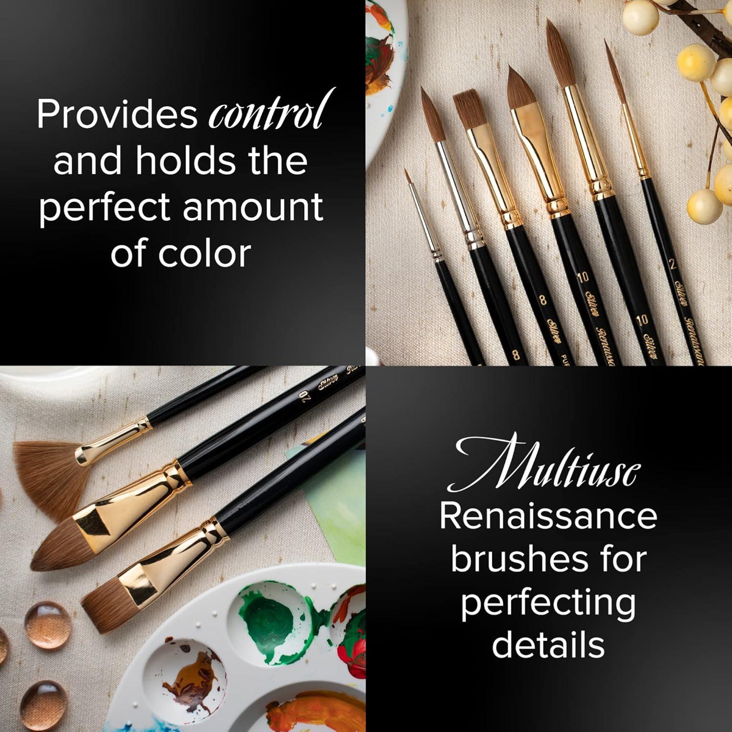 Silver Brush Renaissance Rounds, 9 Brushes