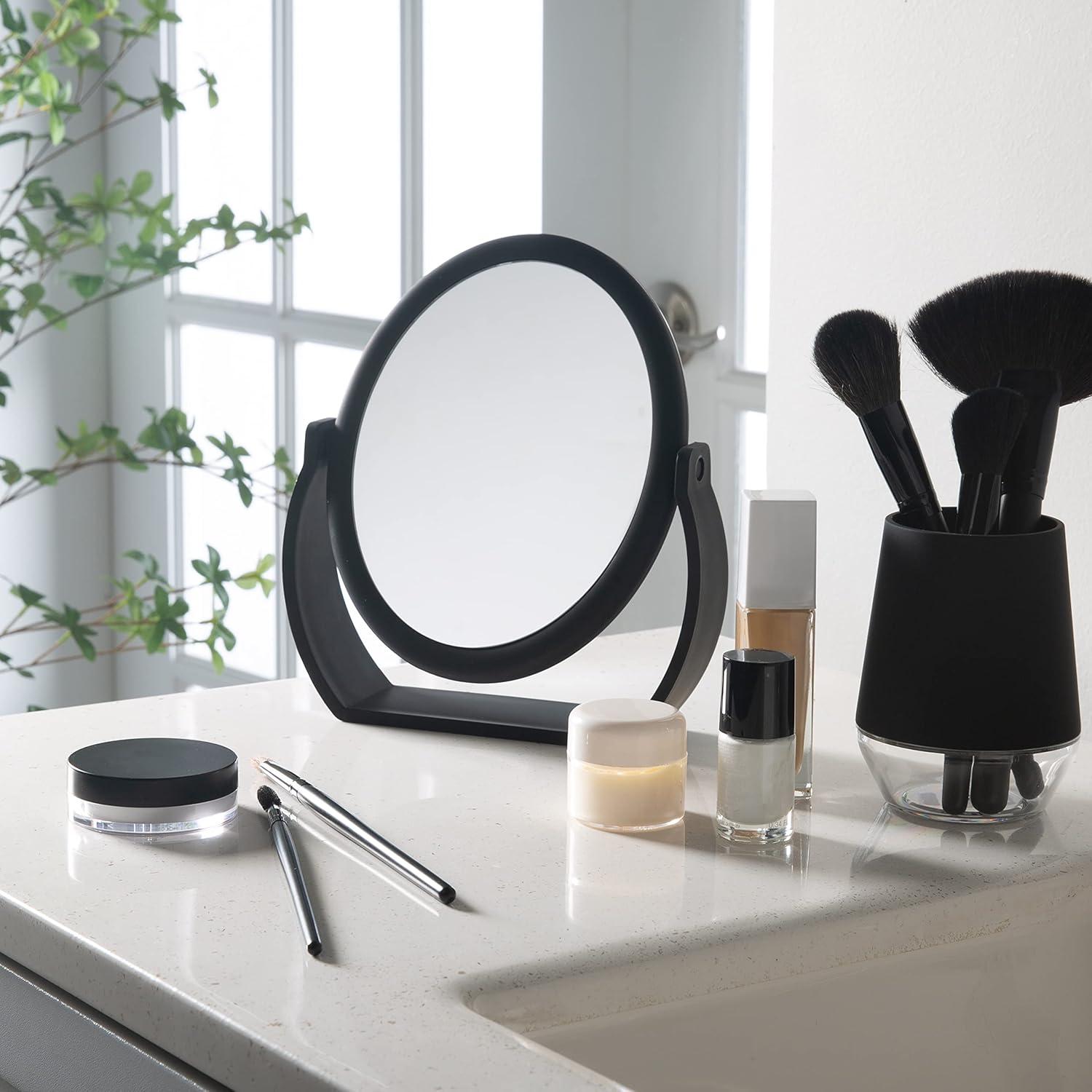 8" Vanity Rubberized 1X-10X Magnification Mirror - Home Details