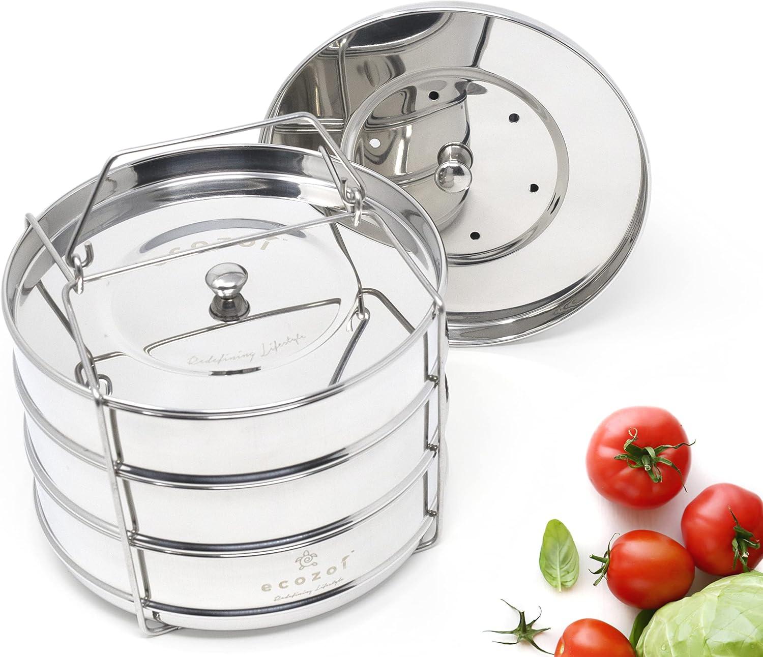 Instant Pot Insert Pans, 3 Tier for 6 Qt / 8 Qt Pressure Cookers