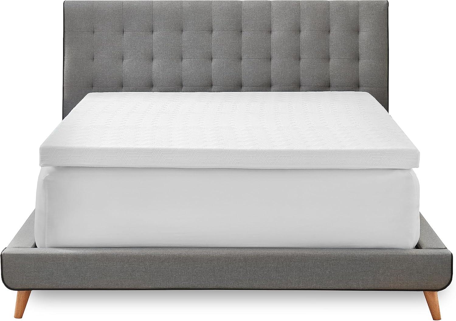 Bodipedic Essentials 3-inch Gel Memory Foam Mattress Topper with Cooling Cover, Queen