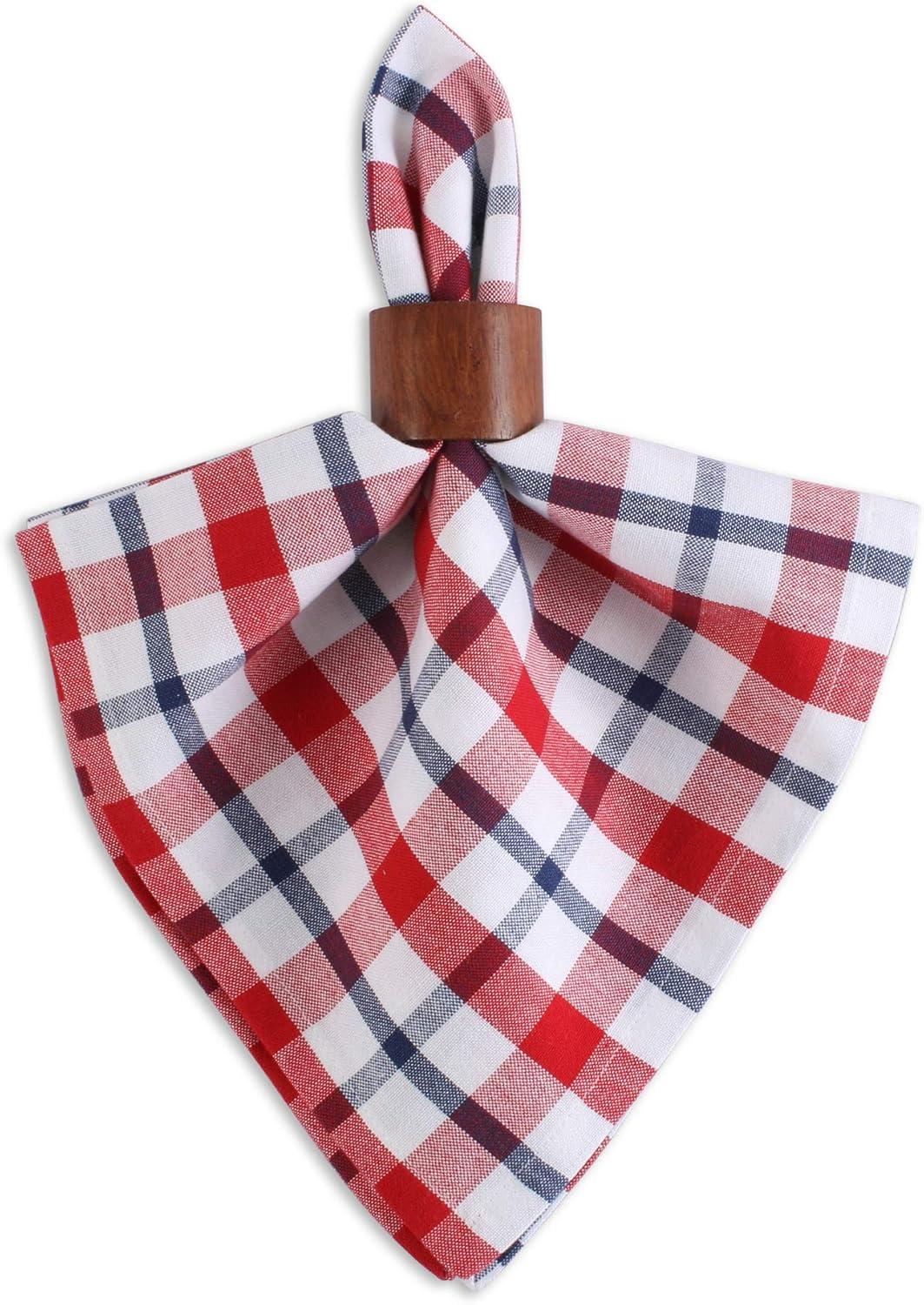 DII 6 Piezas de Algodón Moderno Americano a Cuadros Textiles de Cocina en Multicolor