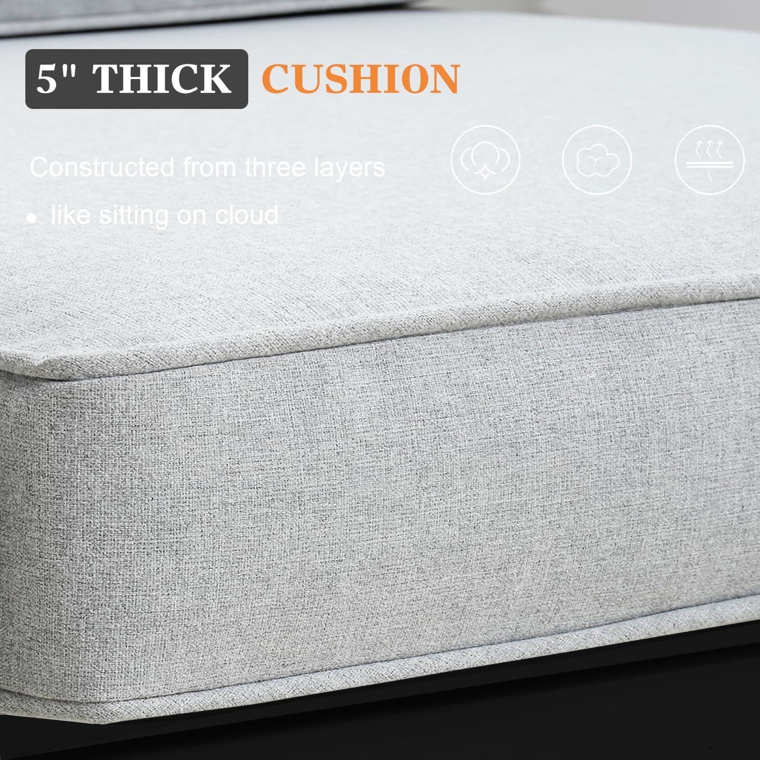 LayinSun Alturas Standalone Product 4 Piece Sofa Seating Group With Cushions