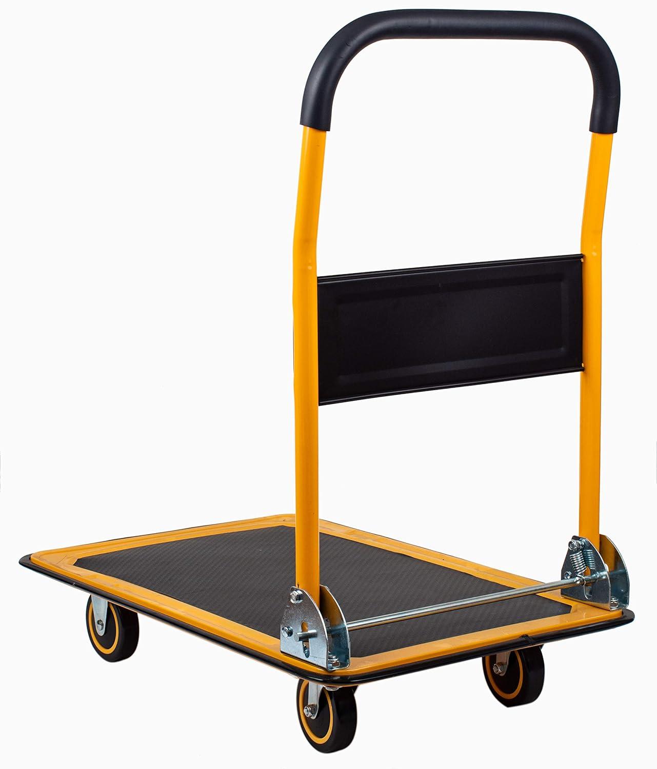 MaxWorks 80877 Foldable Platform Truck Push Dolly (660 lb. Weight Capacity with Swivel Wheels)