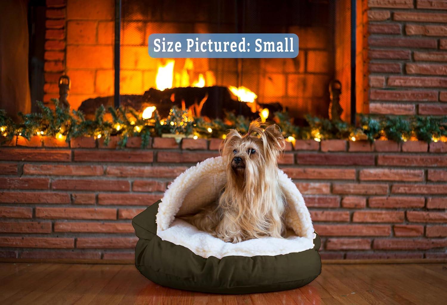 Snoozer Cozy Cave Hooded Dog Bed Poly/Cotton