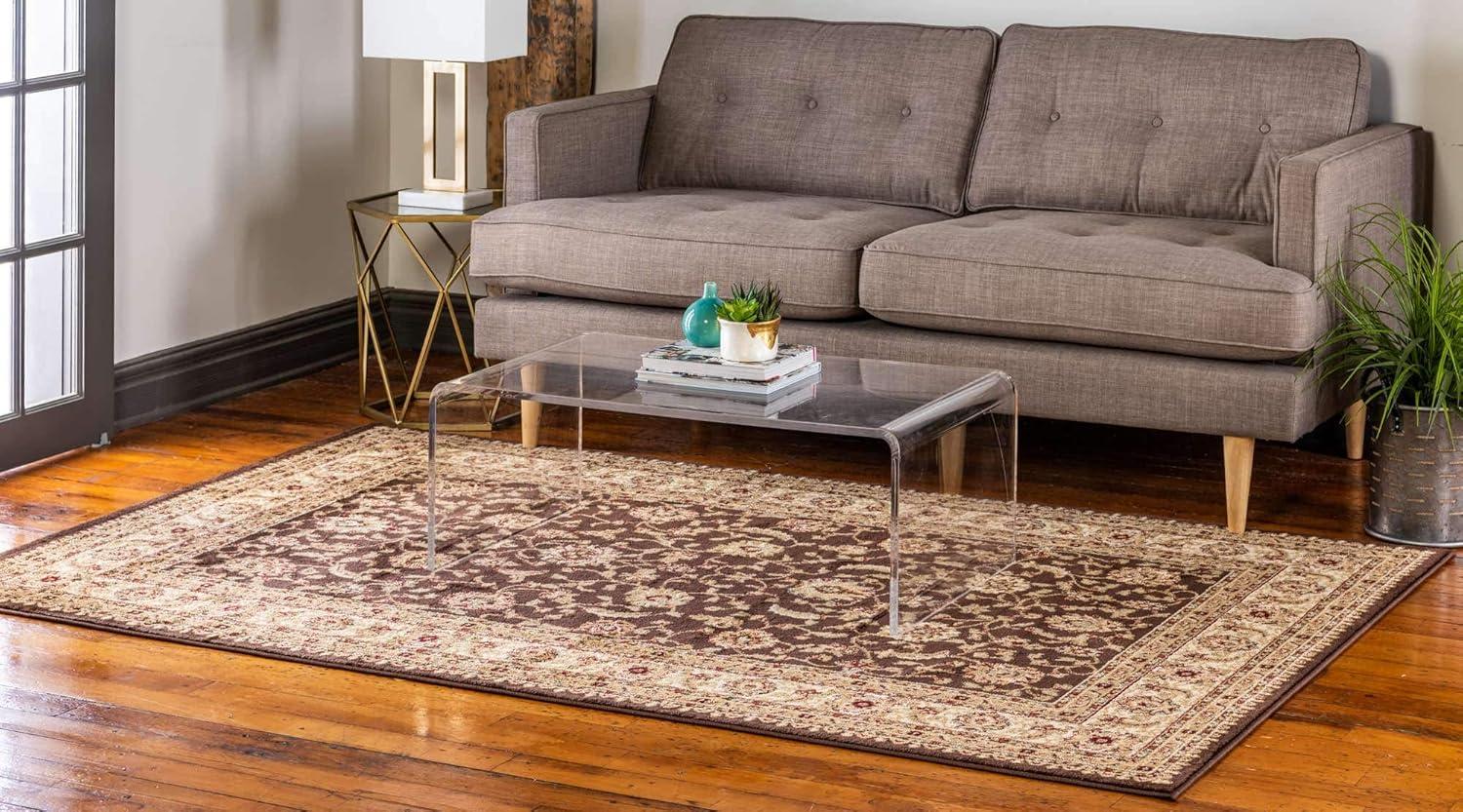 Unique Loom Voyage Collection Area Rug - St. Louis (3' 1" x 5' 3" Rectangle Brown/Green)