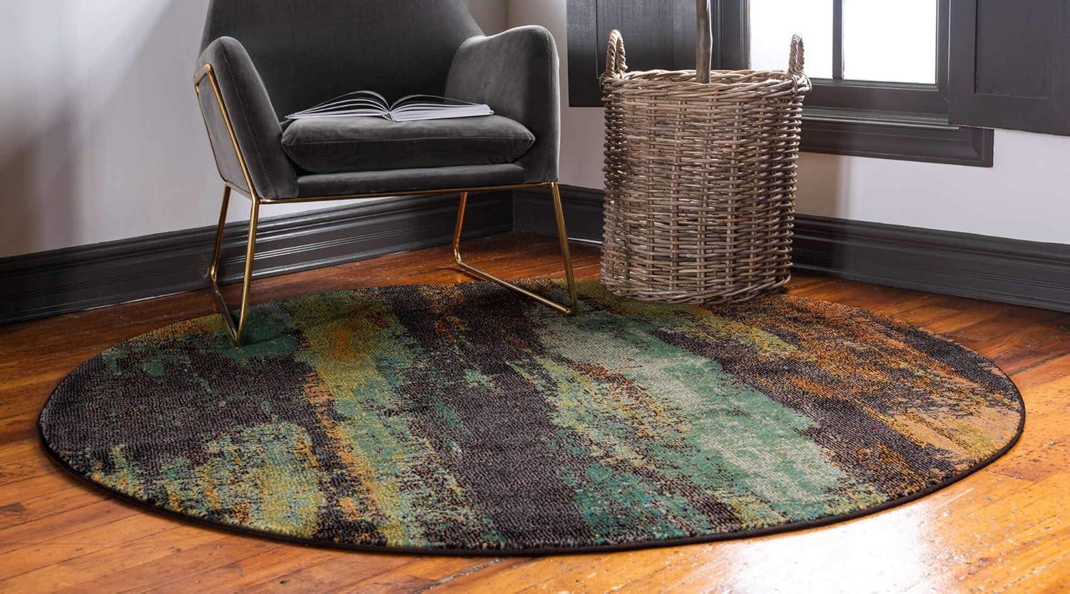 Unique Loom 8' 0 x 8' 0 Jardin Lilly Multi Area Rug