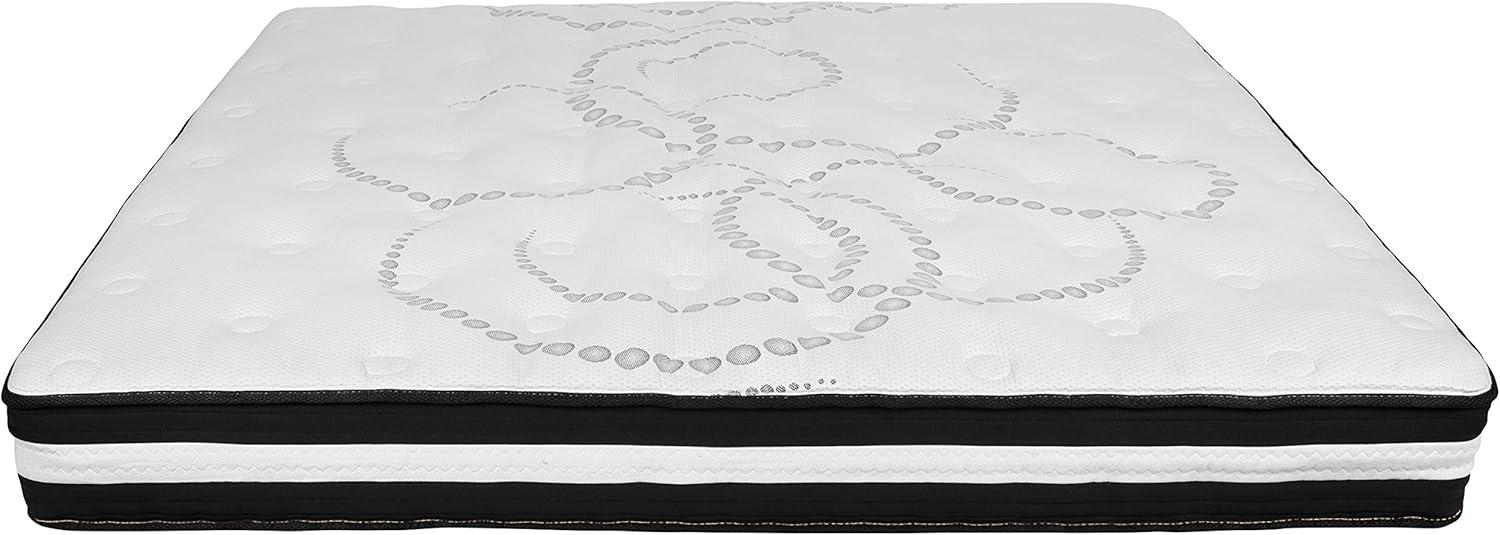Merrick Lane 10 Inch Hybrid Full Size Mattress CertiPUR-US Certified Foam & Pocket Spring Mattress in a Box