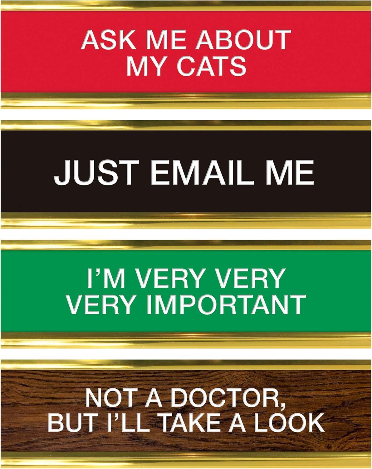 Genuine Fred Daily Desk Plaque Desktop Flip Book, Assorted
