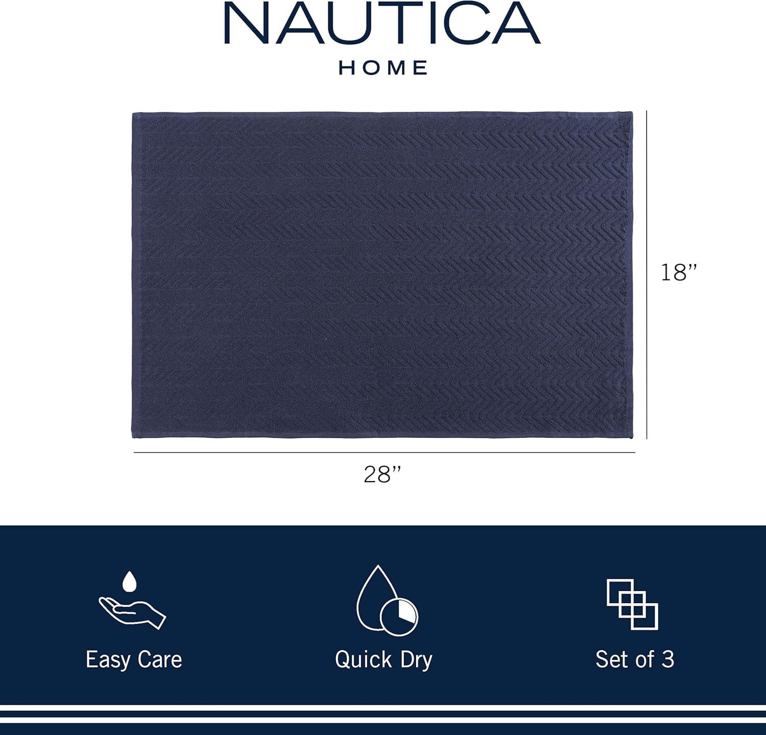 Navy and White Plaid Cotton Kitchen Towels Set of 3