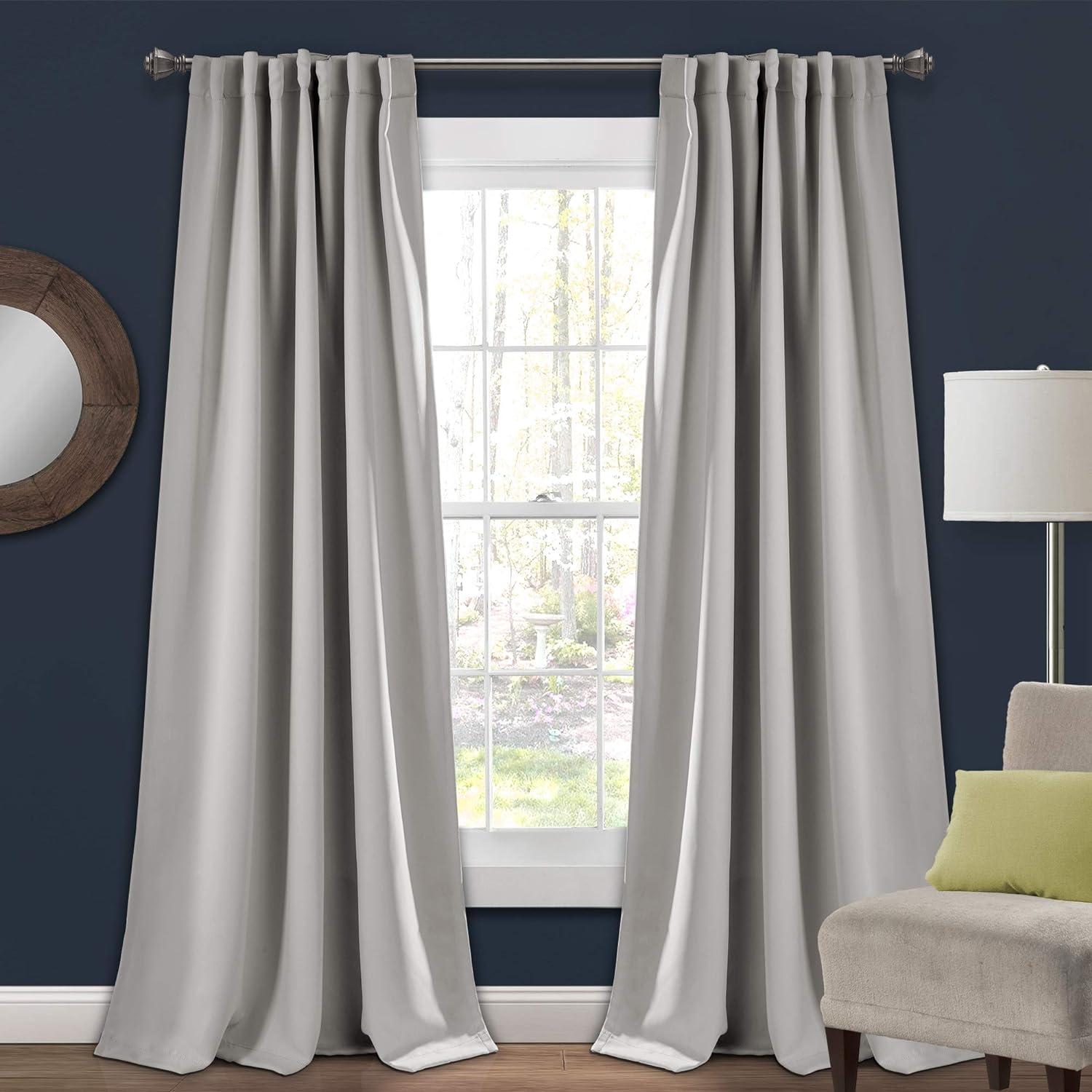 Lush Decor Insulated Back Tab Blackout Polyester Blackout Curtain Pair