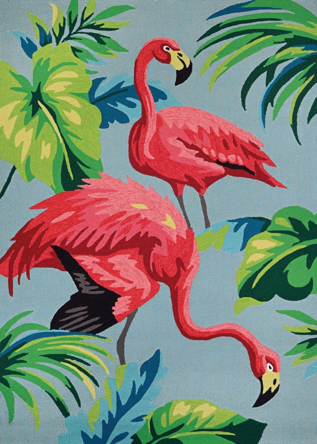 Couristan Covington Flamingos Indoor/Outdoor Area Rug, 3'6" x 5'6", Multi