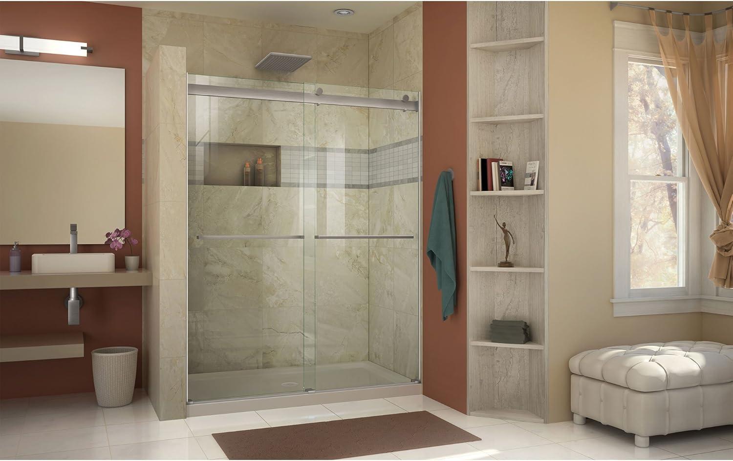 Essence 44" W x 76" H Frameless with ClearMax Technology Shower Door