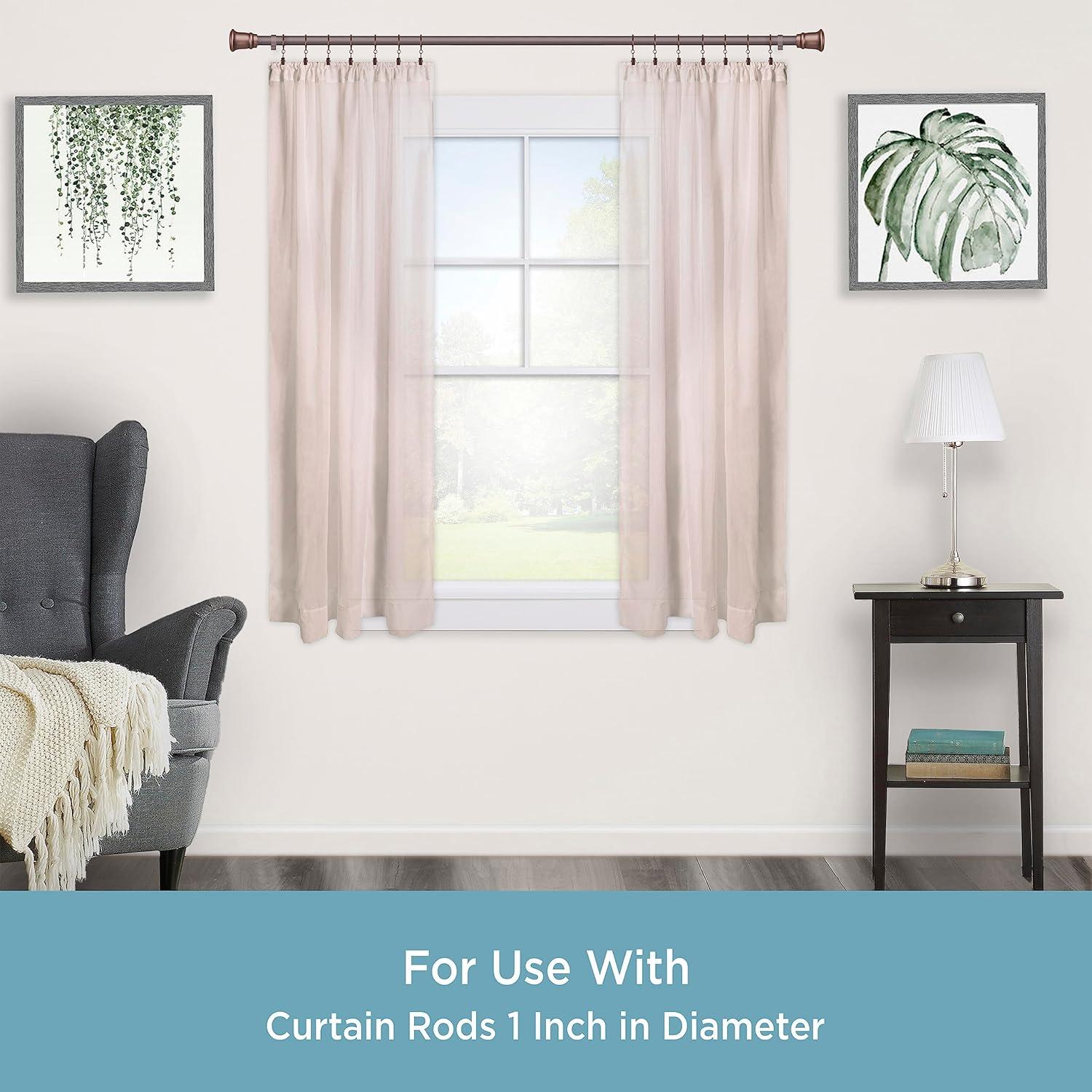 Kenney Kenney Clip Rings for 1" Diameter Curtain Rods