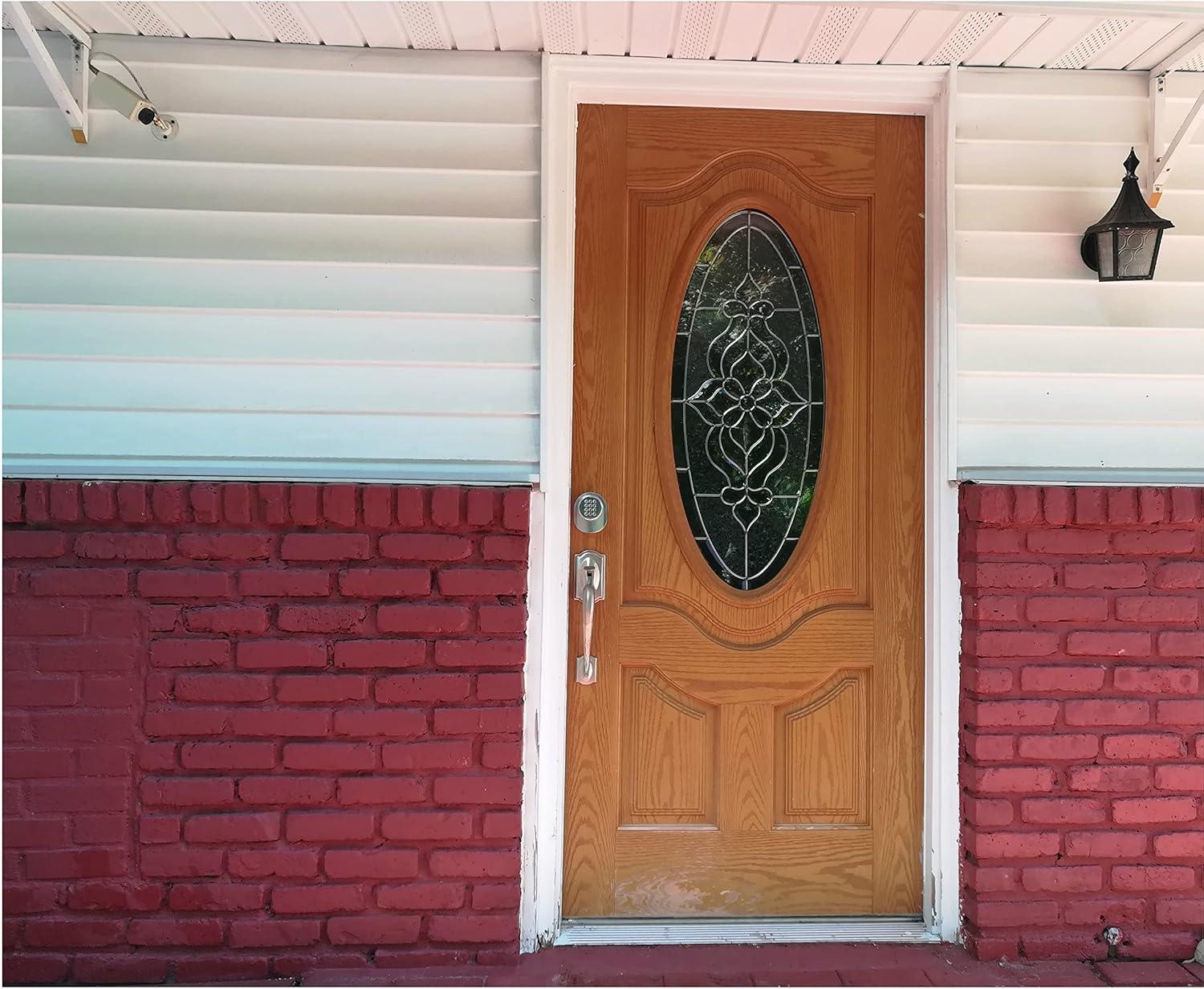 SoHoMiLL® Electronic Keypad Door Knob SoHo Mill® and Lock Set with Backup Mechanical Key (Spring Latch Lock; Not Deadbolt; Not Phone Connected), Single Front keypad YL 99 Upgraded Model-B