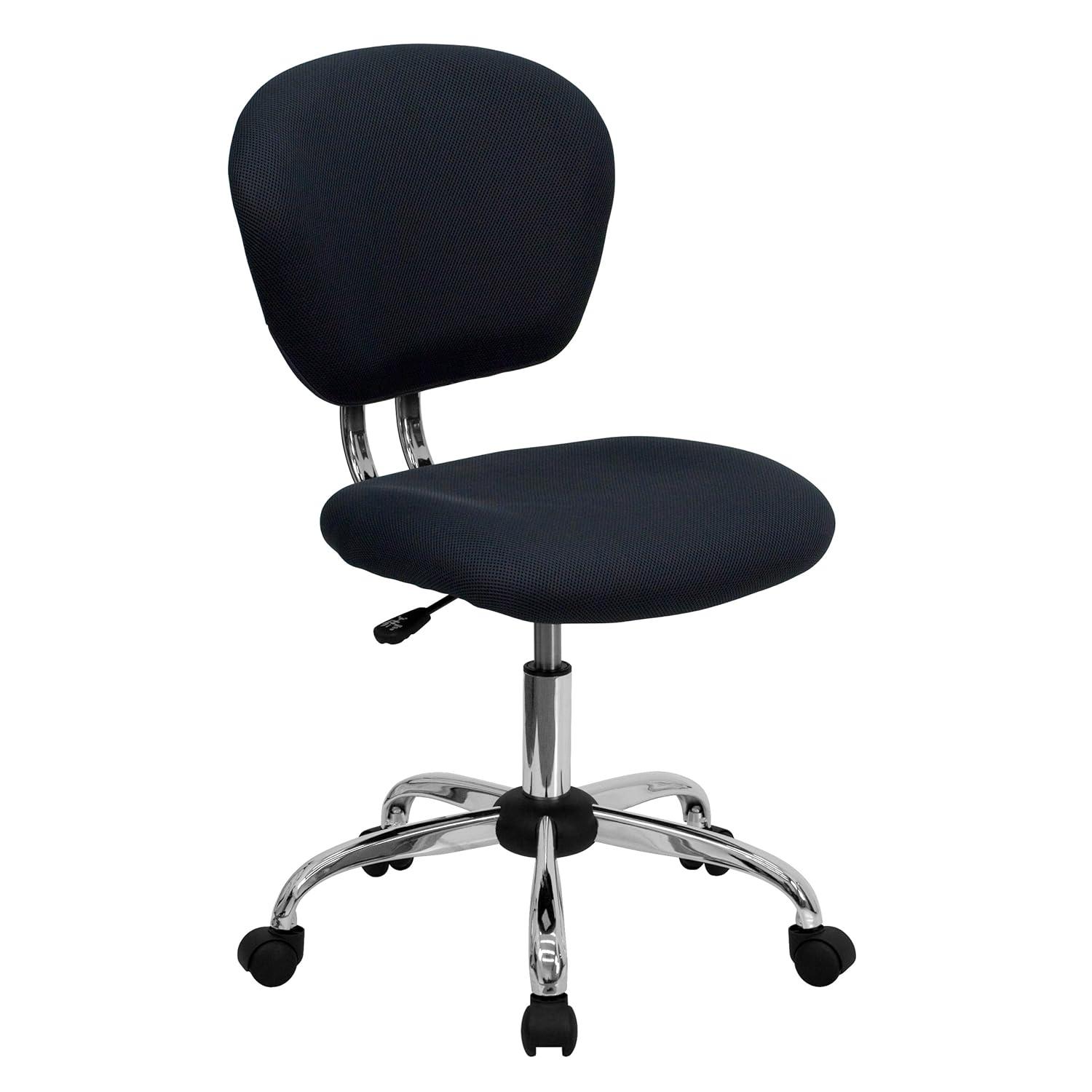 Flash Furniture Beverly Mid-Back Swivel Mesh Office Chair with Padded Seat by Flash Furniture (Set of 2)