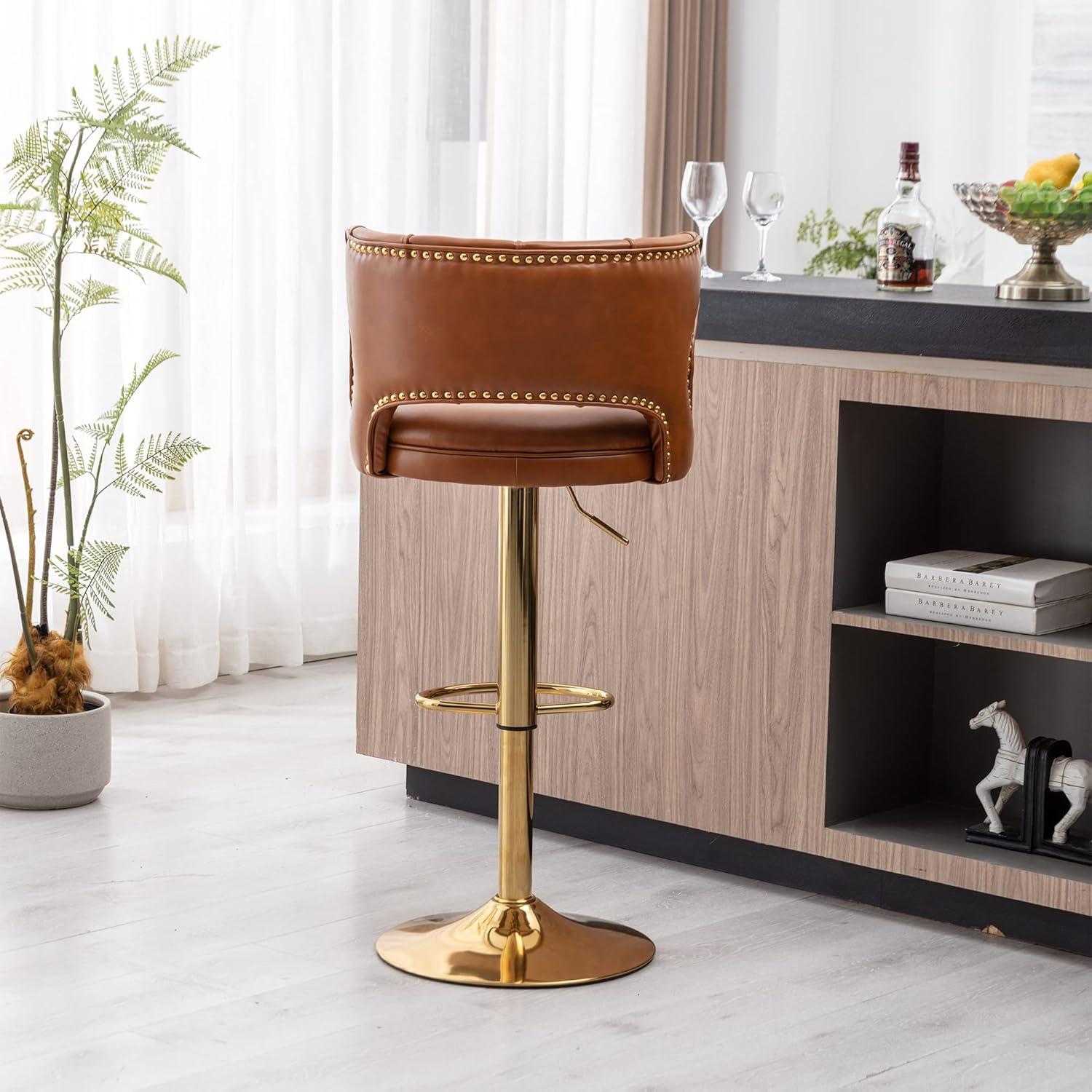 Rosdorf Park Swivel Adjustable Height Counter Stool (Set of 2)