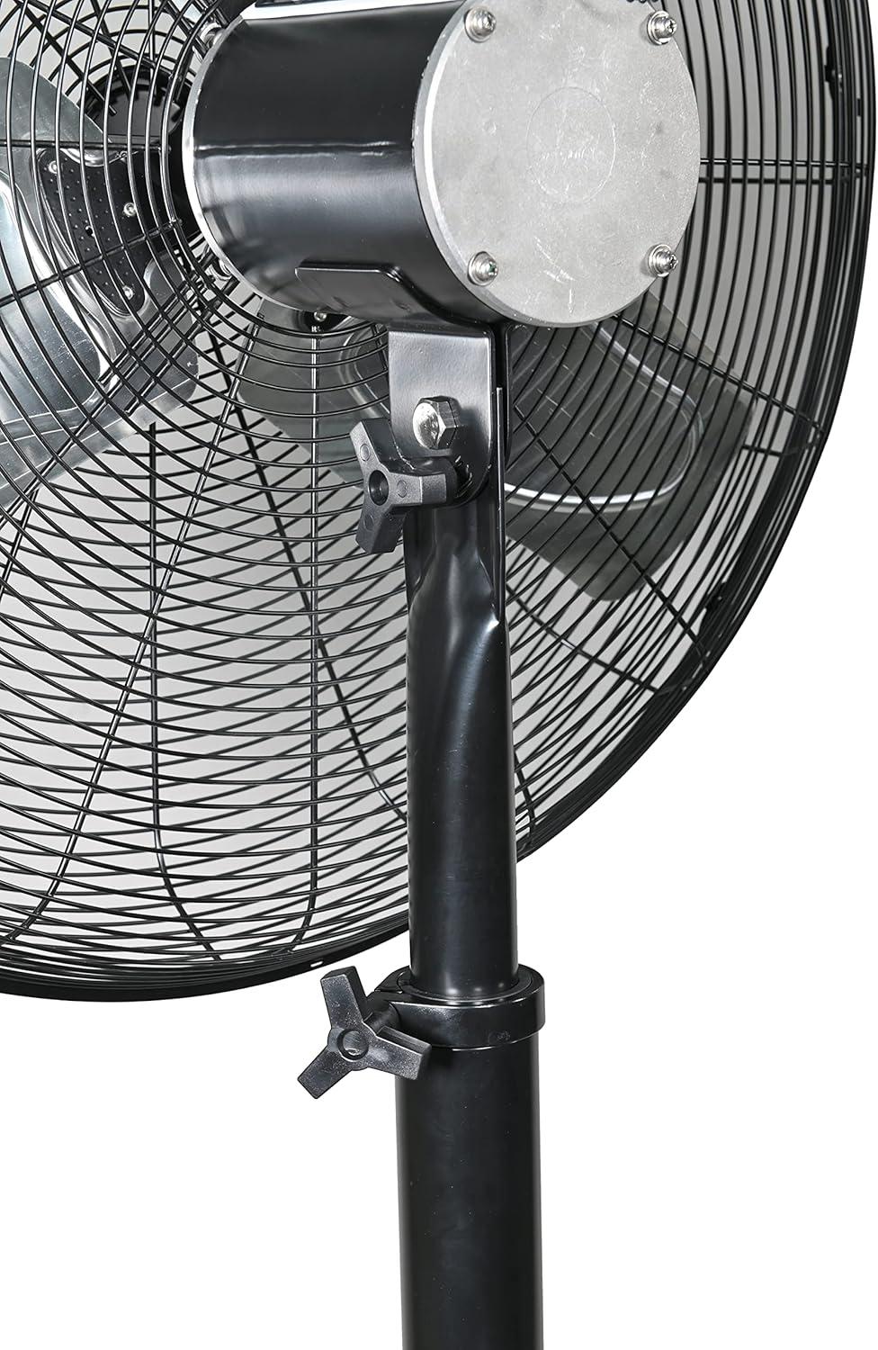 K Tool 77723 24" Waterproof Non-Oscillating Pedestal Fan