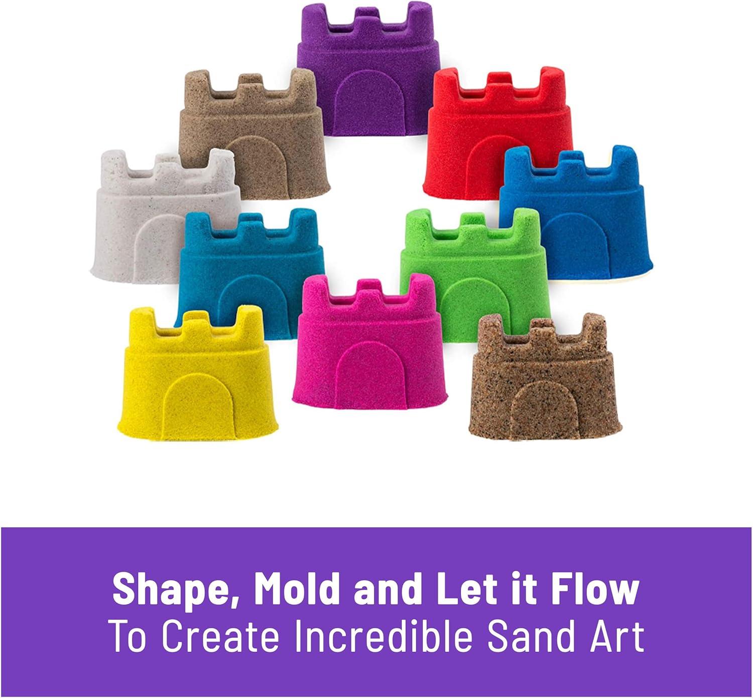 Kinetic Sand Castle Container Sand Art 10pk