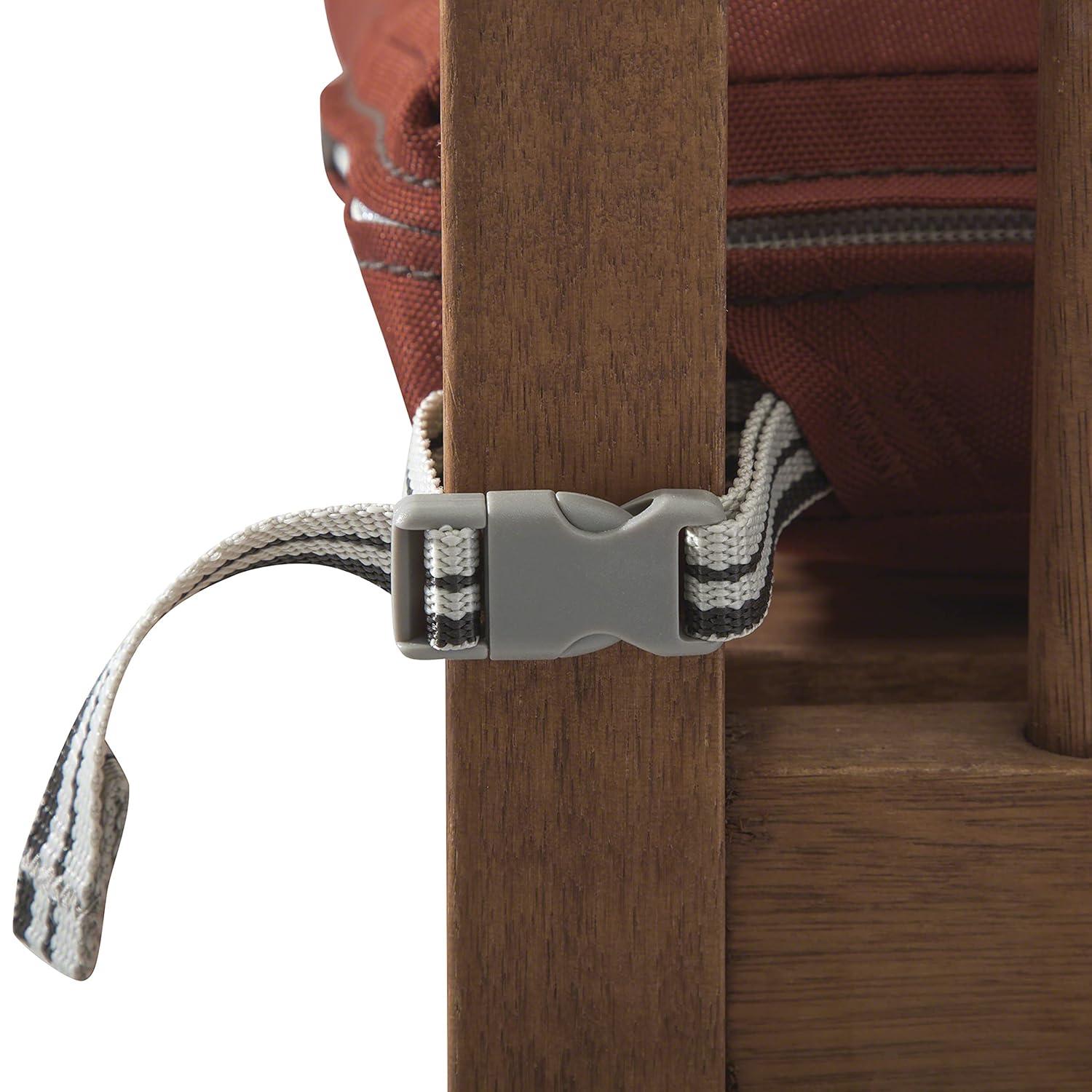 Classic Accessories Ravenna Water-Resistant 17 x 15 x 2 Inch Rectangle Outdoor Seat Cushion Slip Cover, Patio Furniture Chair Cushion Cover, Spice