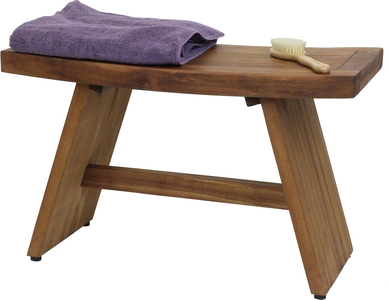 AquaTeak The Original Asia Teak Shower Bench 30" Wide - Teak Oil