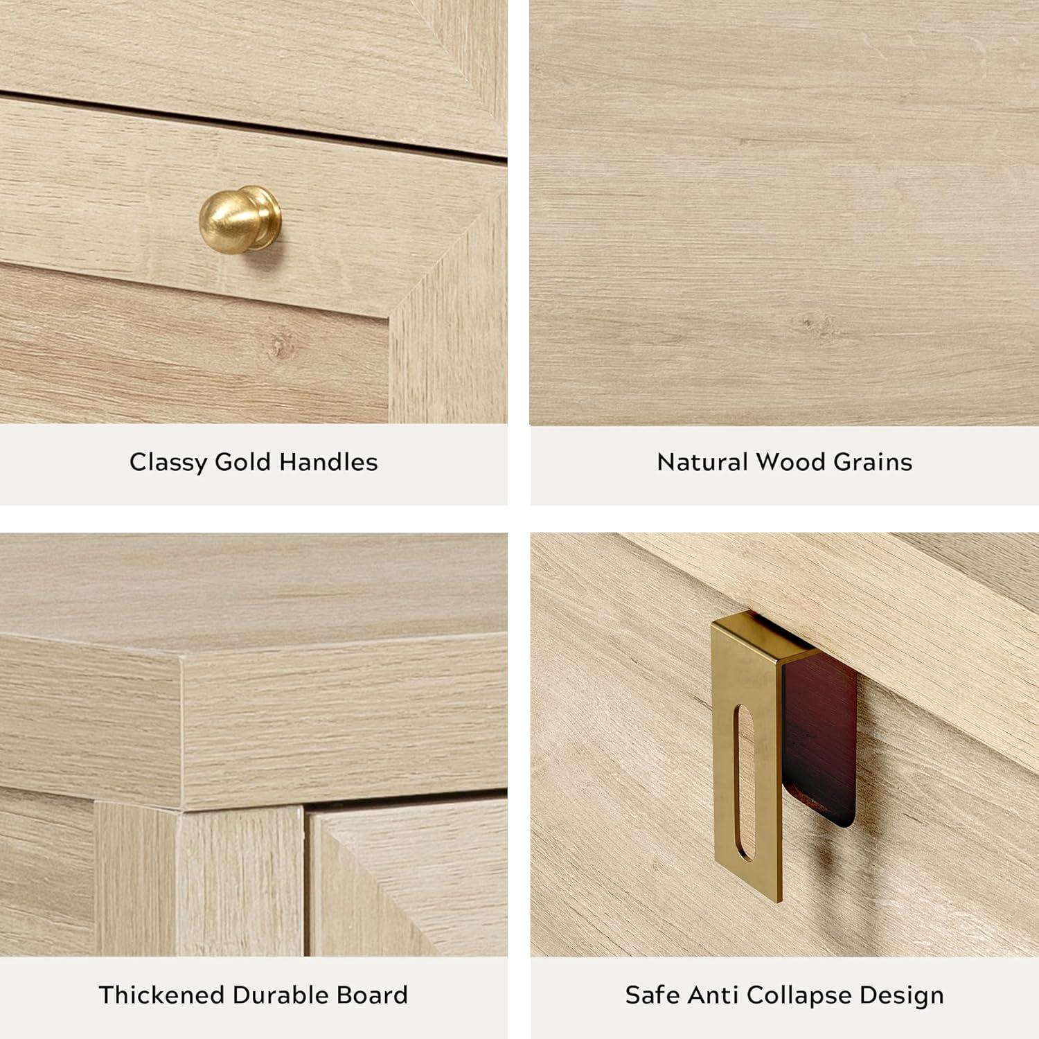 Bay Isle Home™ 3 Drawer Dresser,Wide Chest Of Drawers (Set of 2)