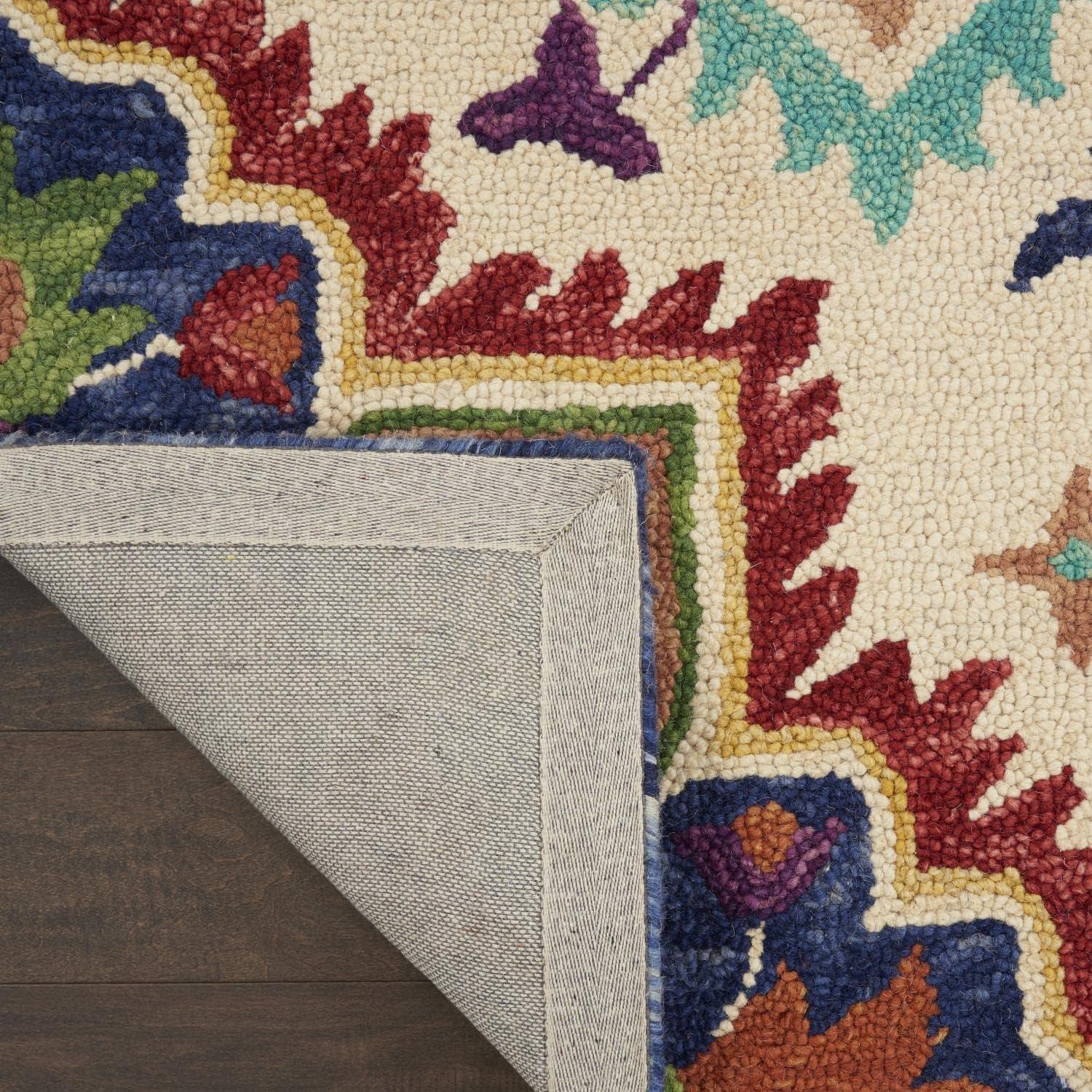 Multicolor 8' x 10' Handmade Wool Tufted Area Rug