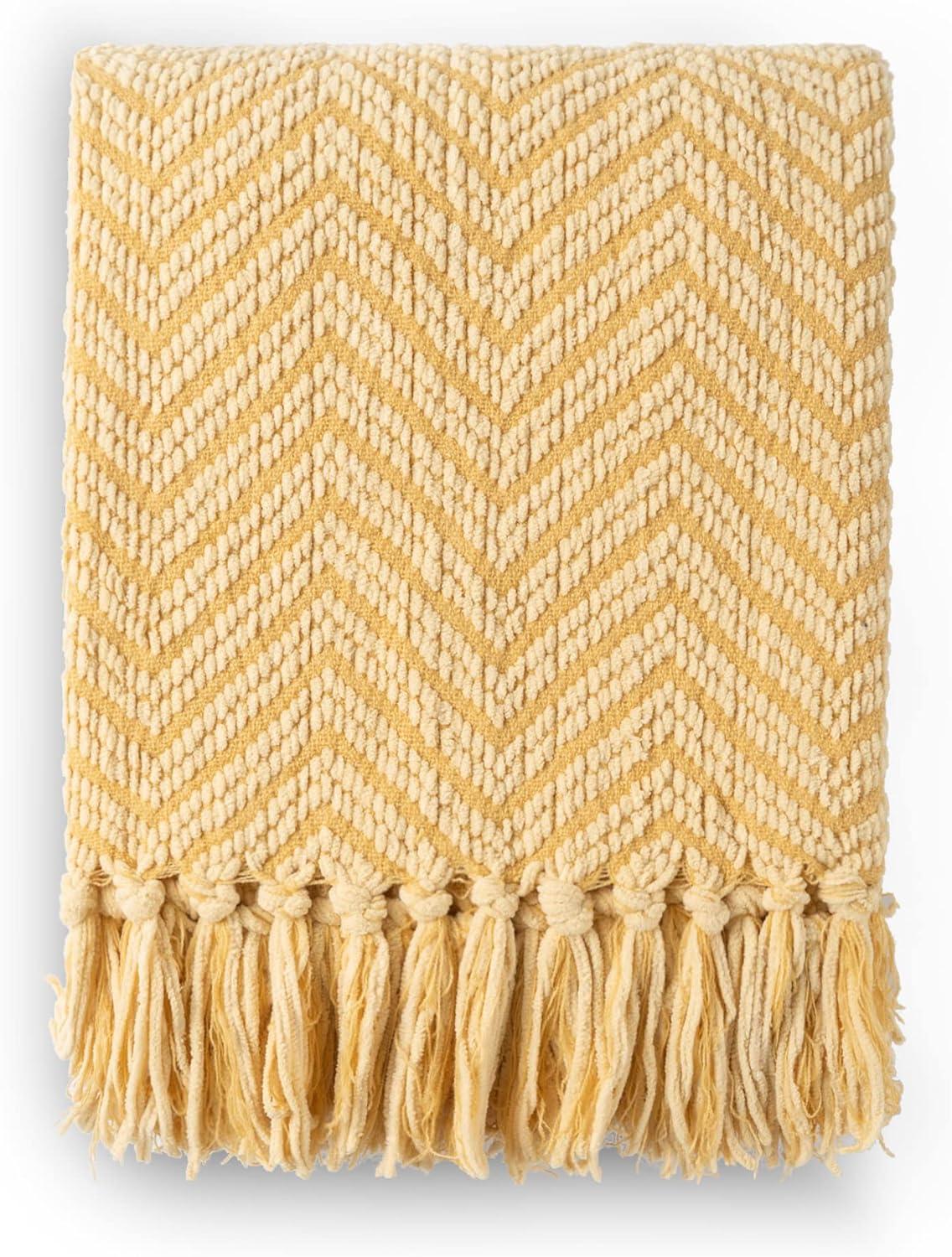 Battilo Home Throw Blanket for Couch, Super Soft Cozy Warm Throws for Twin Bed, Knit Woven Chenille Blanket Versatile for Sofa Bedroom Home Decor