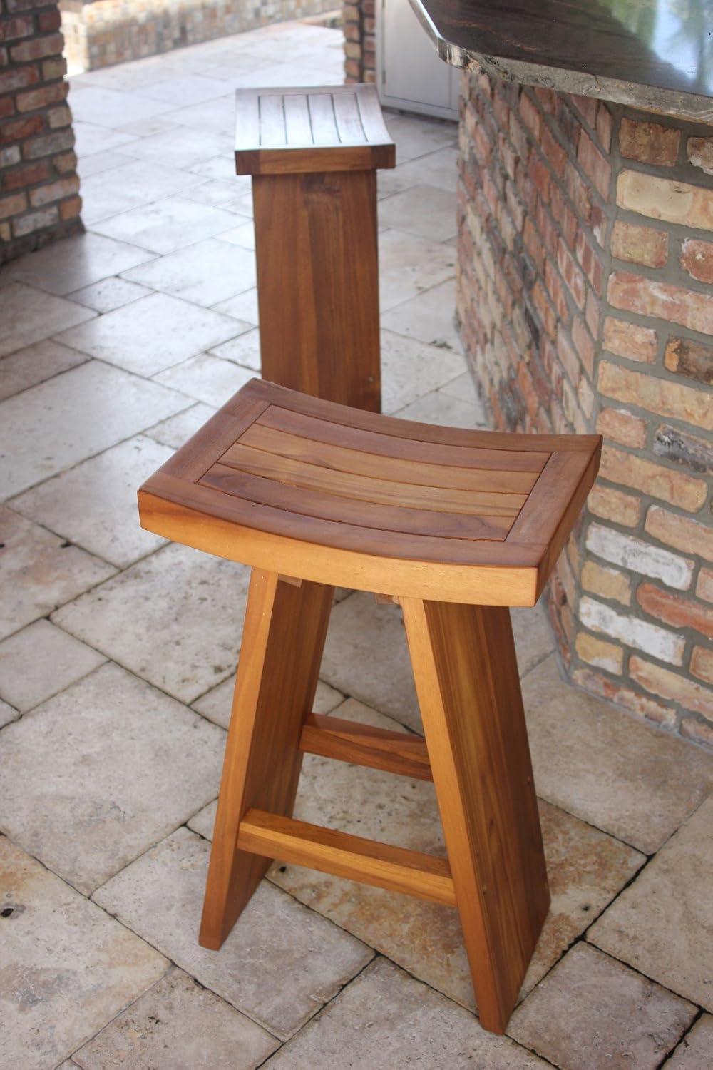 Teak 30'' Tall Indoor/Outdoor Bar Stool