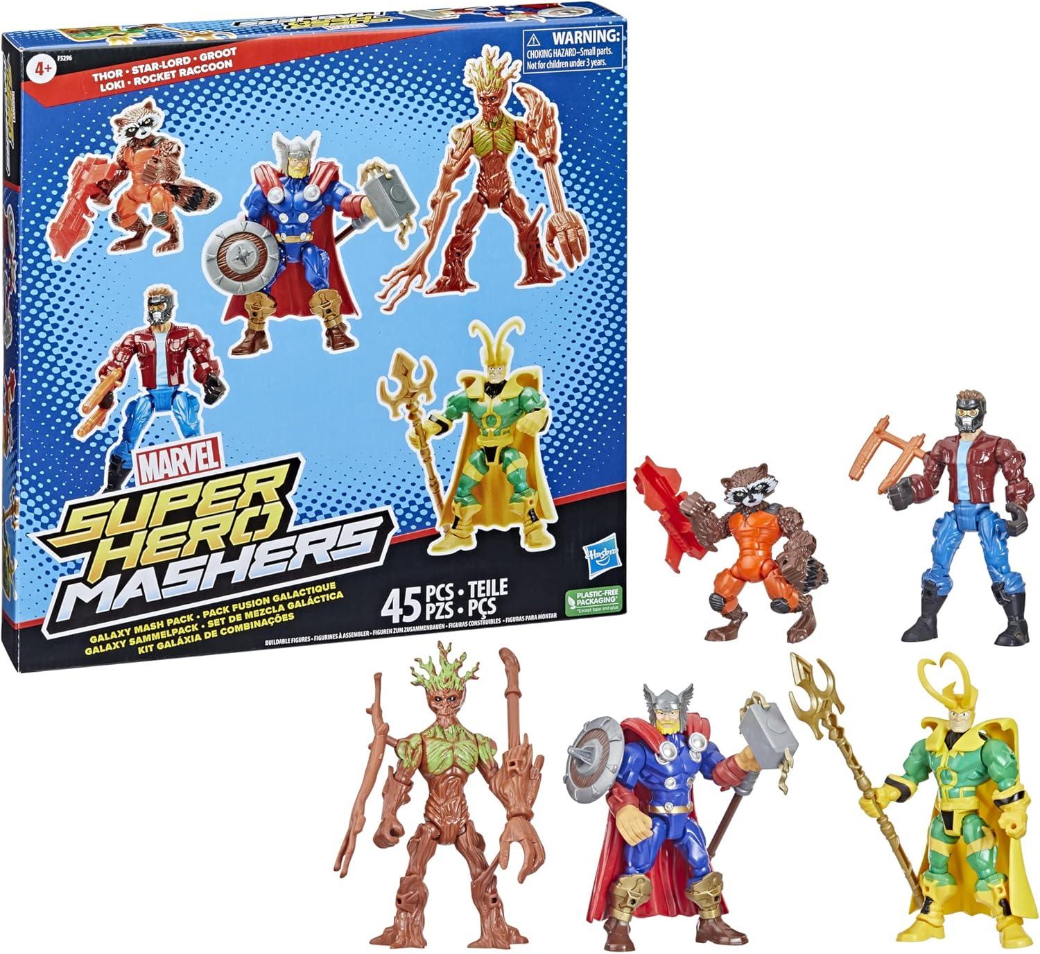 Marvel Super Hero Mashers Thor and Guardians of The Galaxy Pack