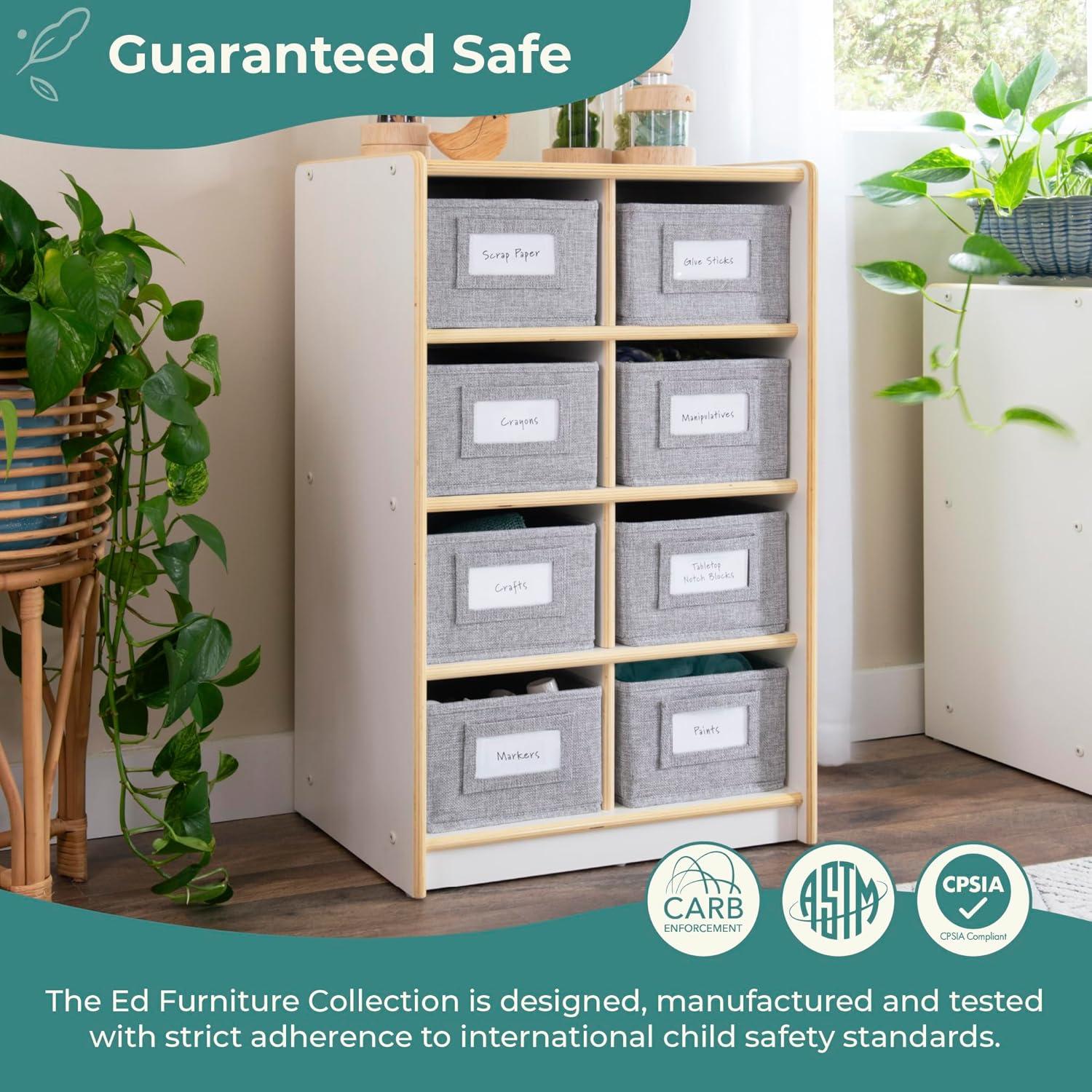 EdQ Essentials Bin Cubby Storage Organizer
