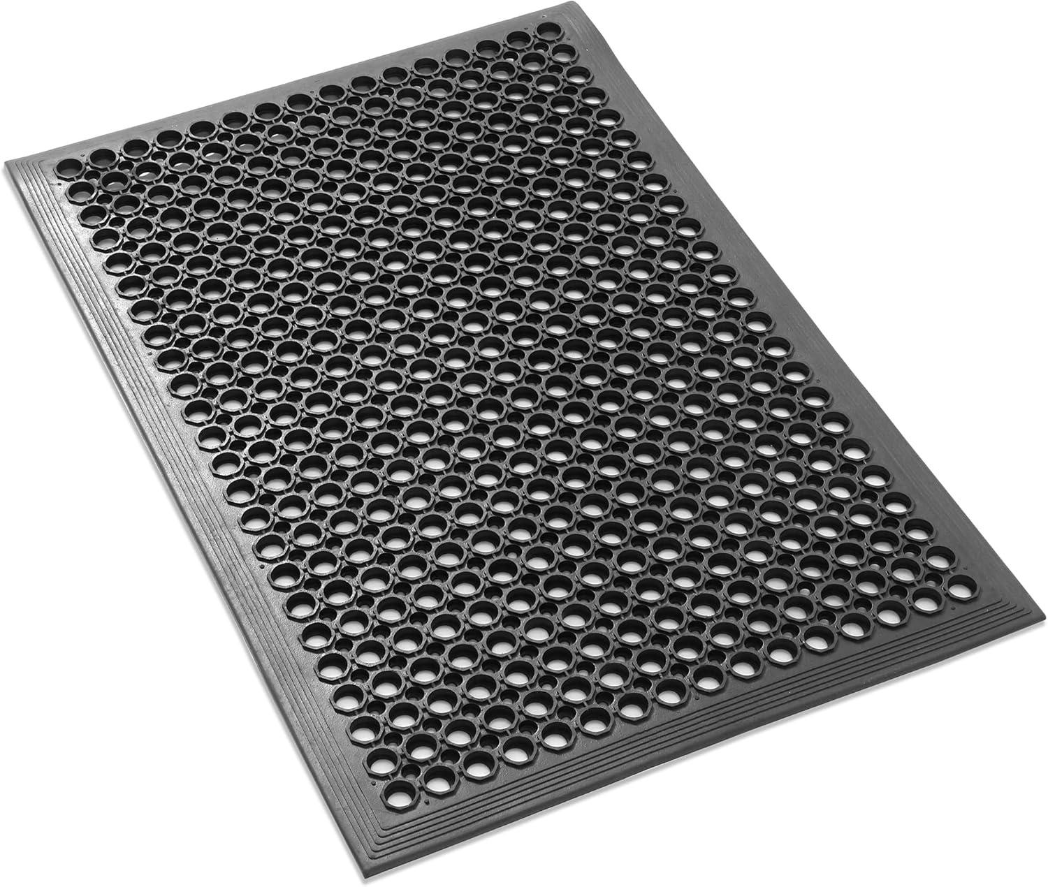 GRIDMANN Anti-Fatigue Restaurant Floor Mat, Non-Slip Rubber Drainage Mat