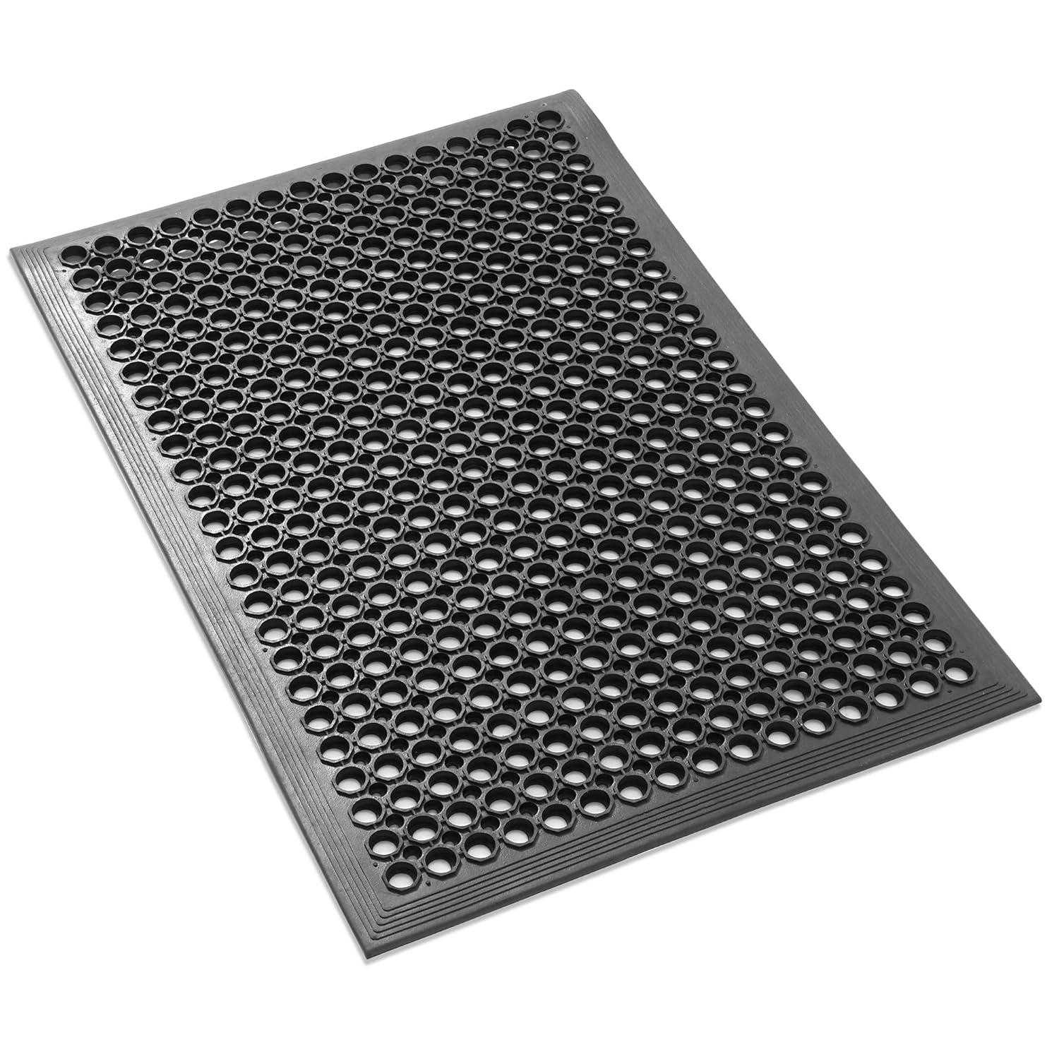 GRIDMANN Anti-Fatigue Restaurant Floor Mat, Non-Slip Rubber Drainage Mat