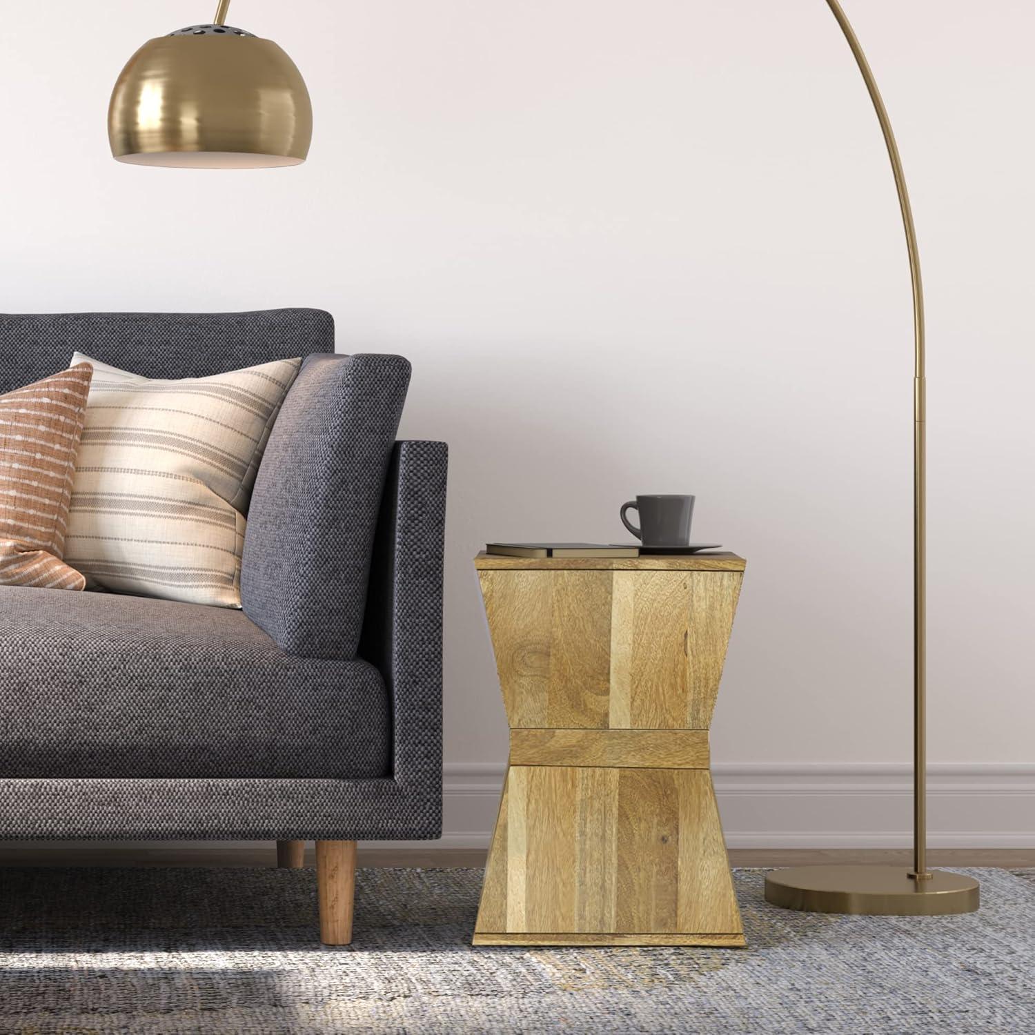 Westfield 14 inch Wide Mango Wood Side Table in Natural