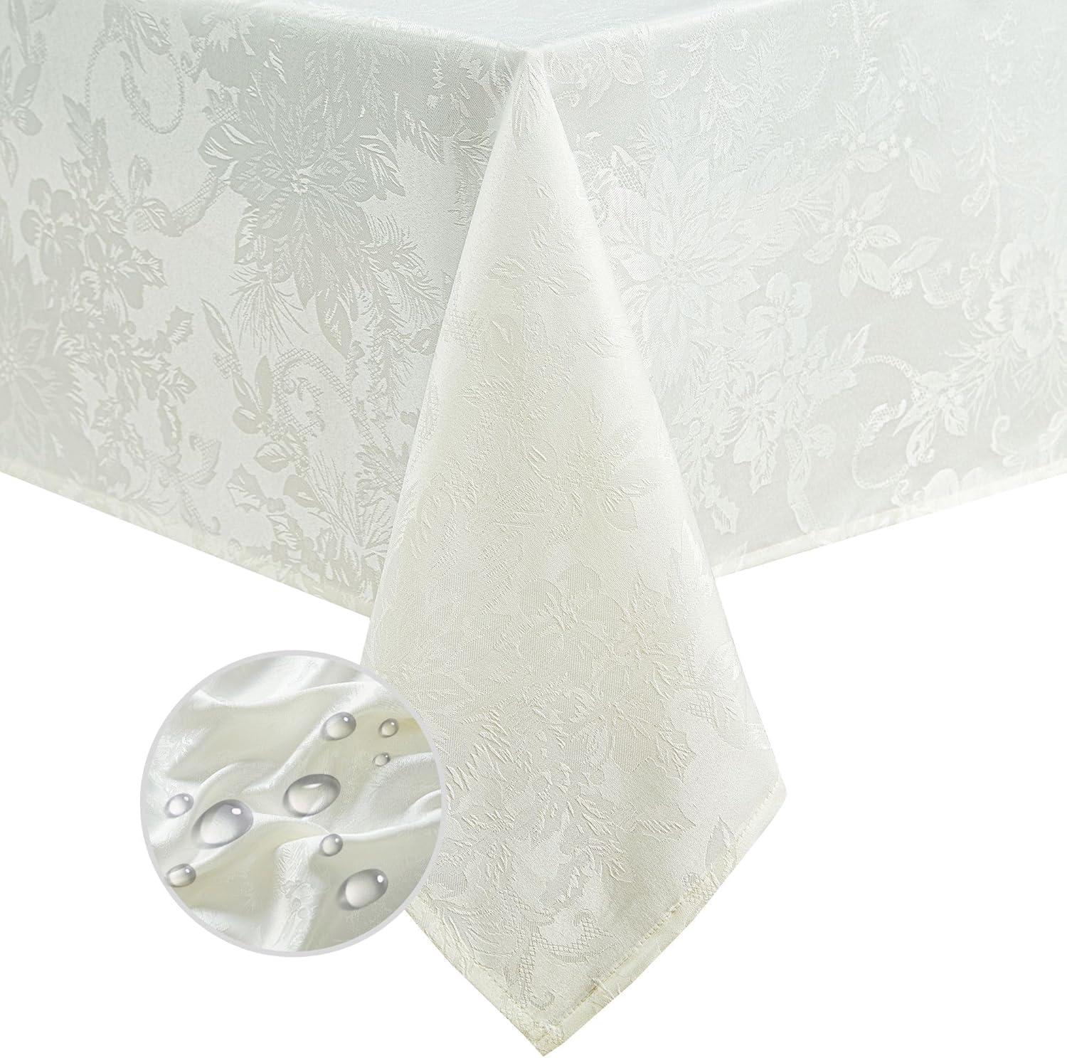 Astoria Grand Tilghman Poinsettia Floral Woven Tablecloth