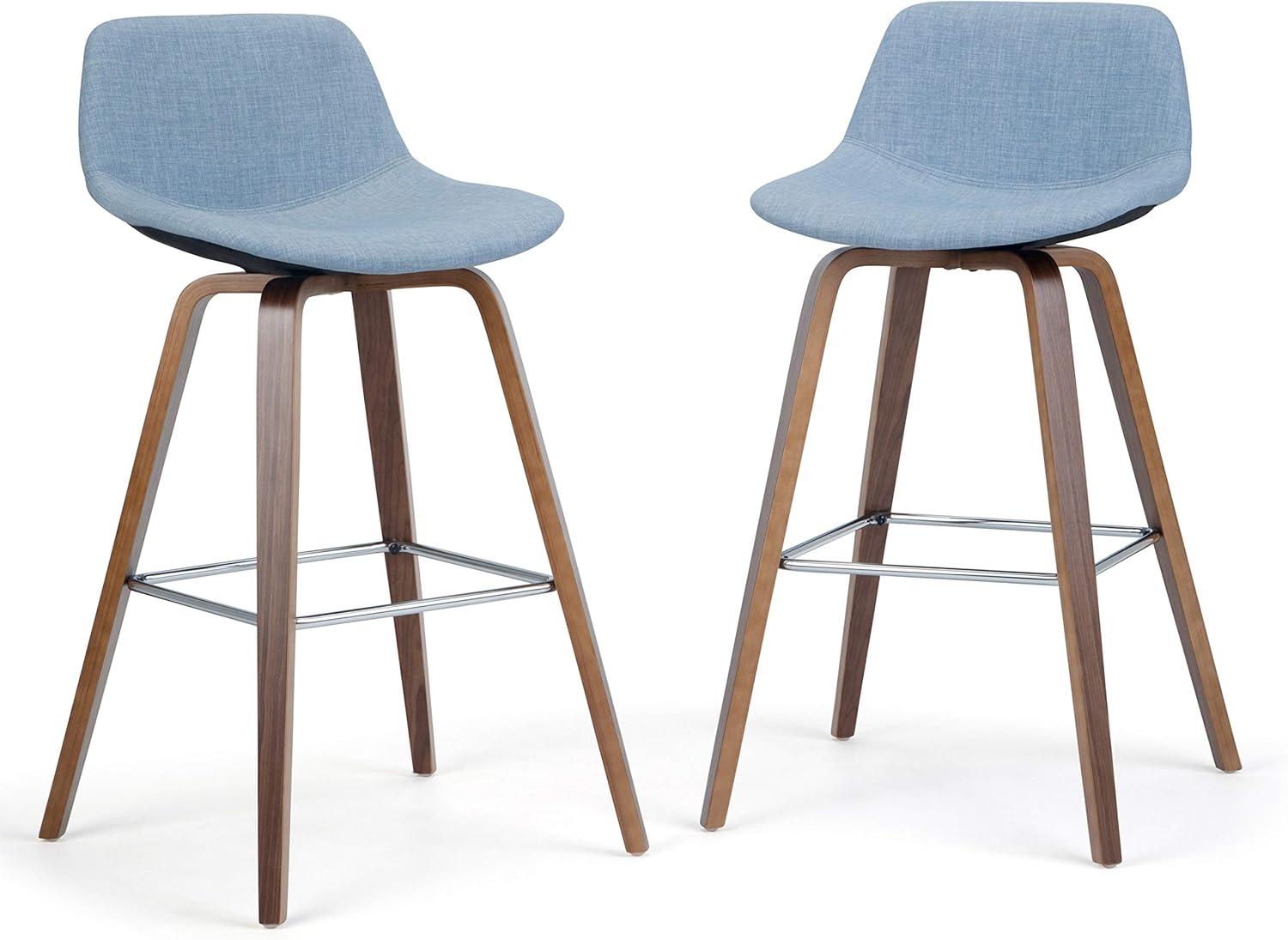 Simpli Home Randolph 28 inch Bentwood Counter/ Bar Height Stool (Set of 2)